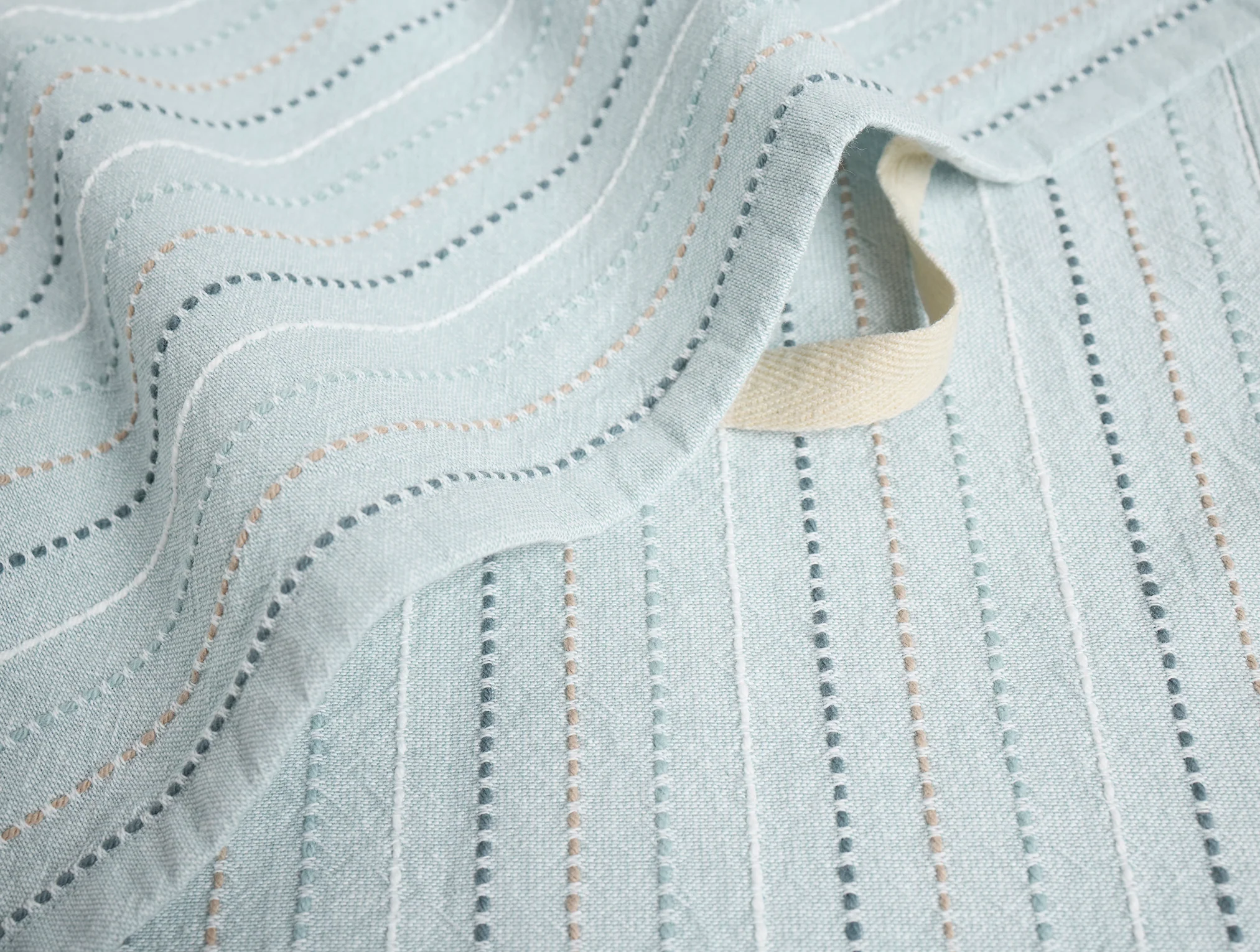 Fringe Stripe Organic Hand Towel, Set Of 2