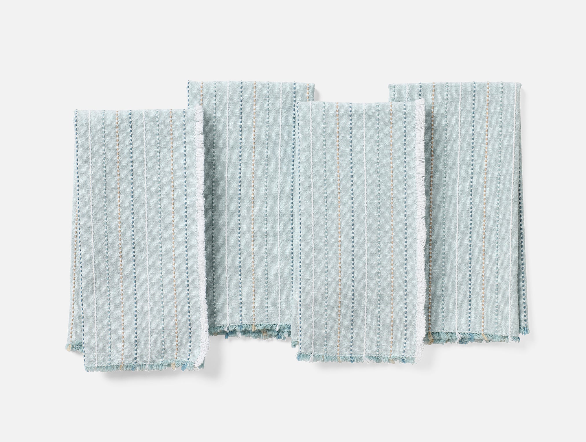 Fringe Stripe Organic Napkins, Set of 4