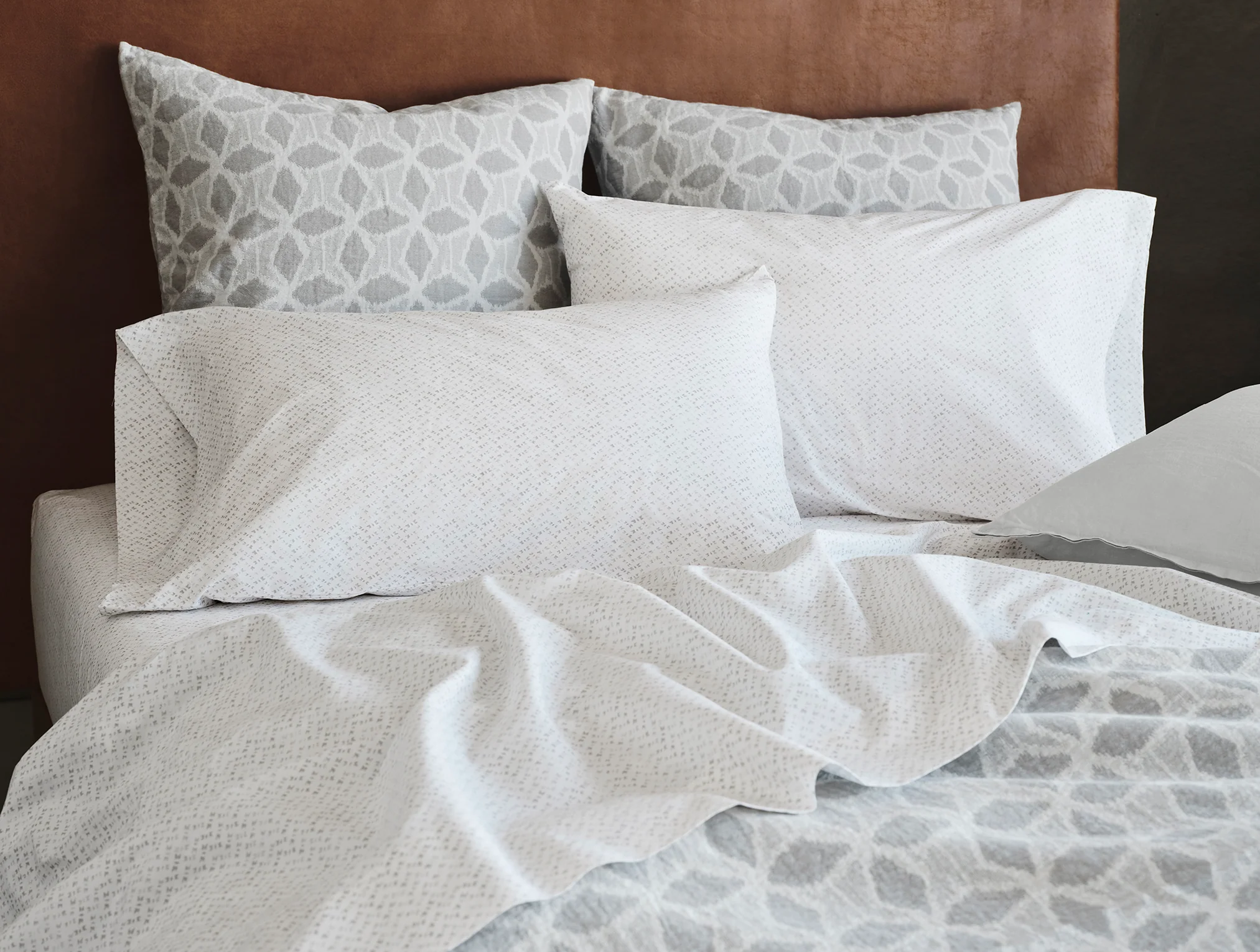 Organic Print Percale Sheet Set