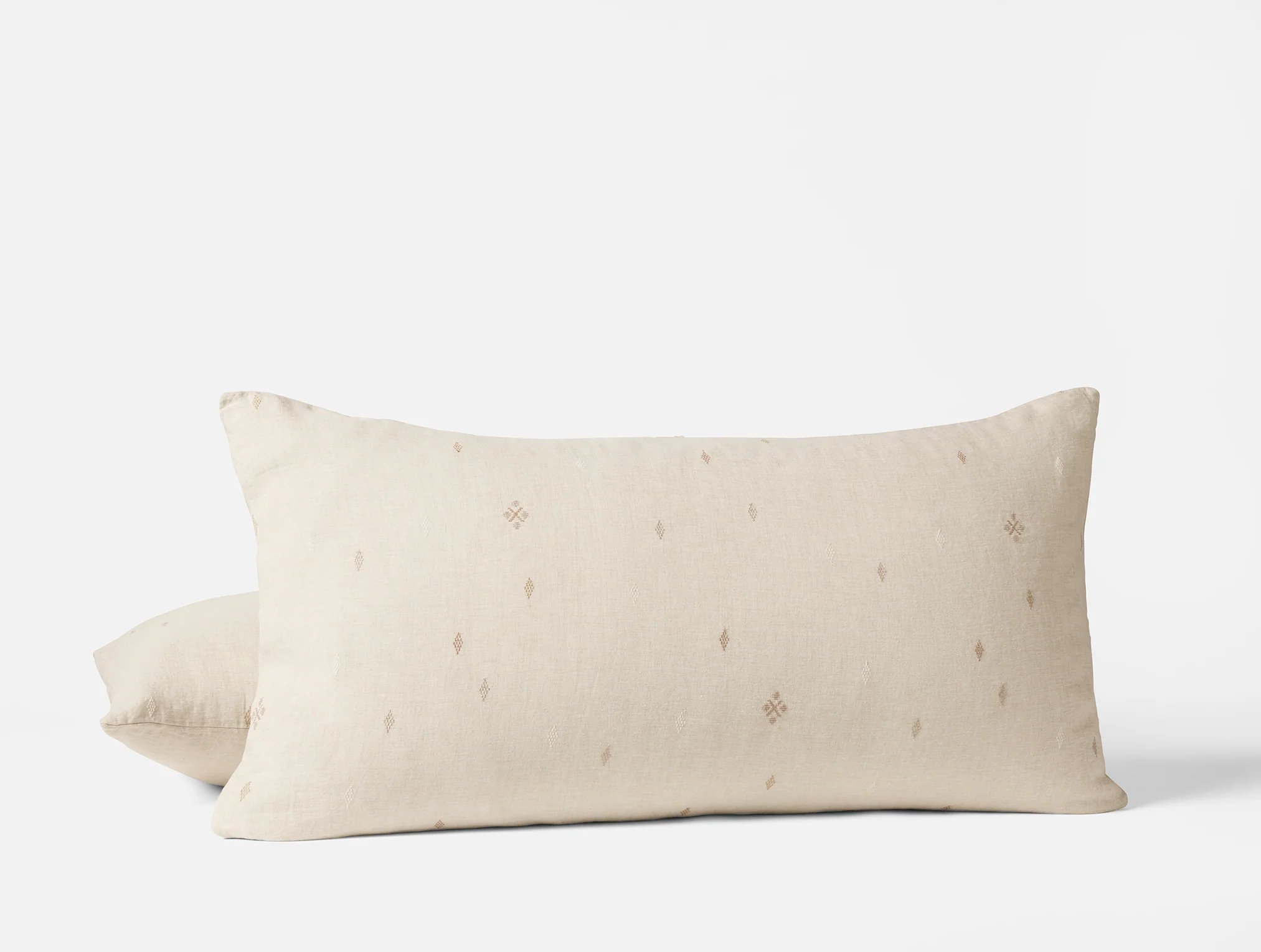 Cambria Embroidered Organic Linen Sham