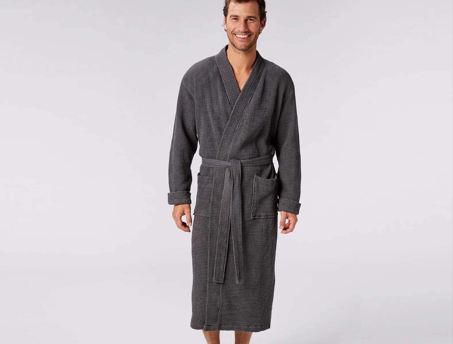 Unisex Organic Waffle Robe