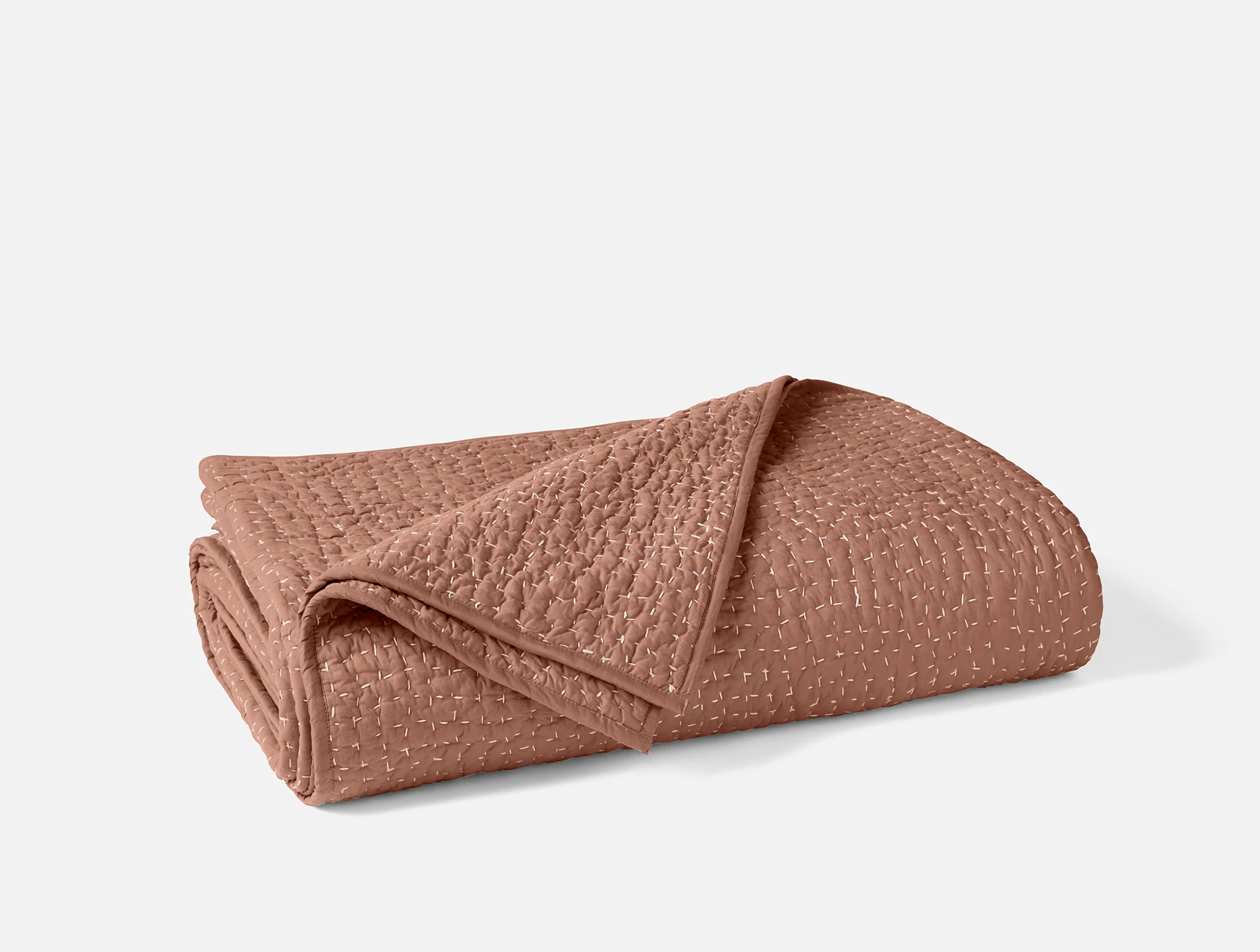 Pebbled Handstitched Organic Quilt