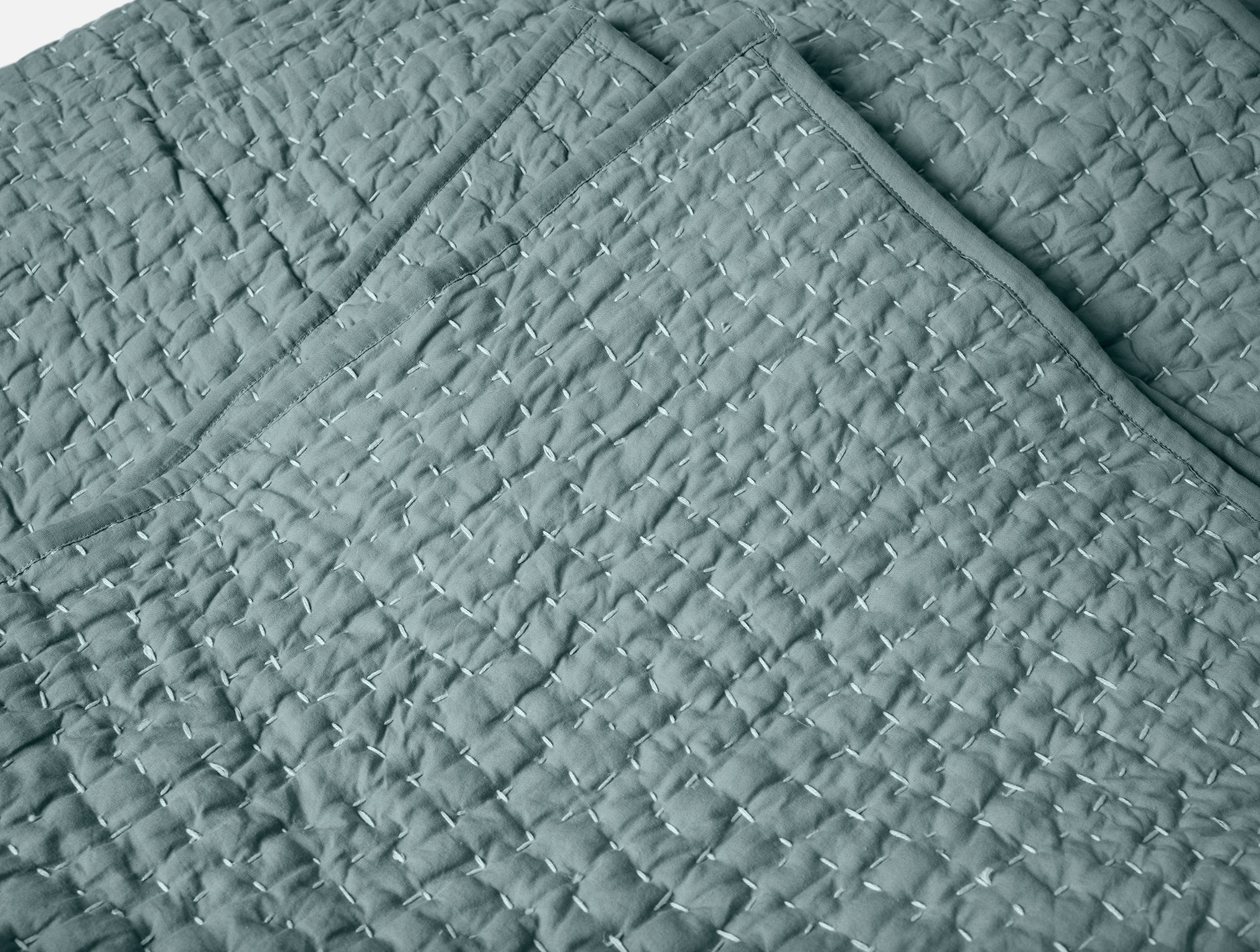 Pebbled Handstitched Organic Quilt