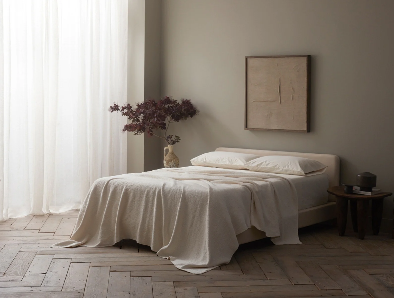 Cascade Organic Matelasse Blanket