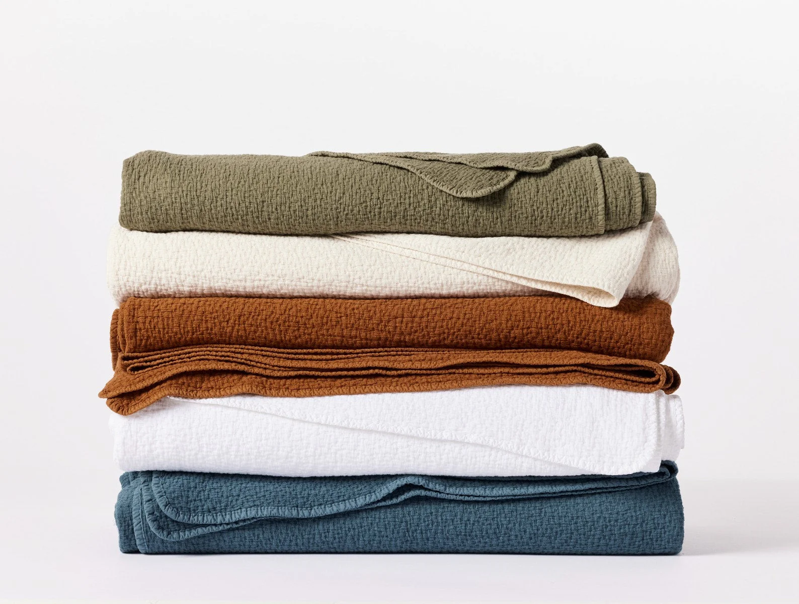 Cascade Organic Matelasse Blanket