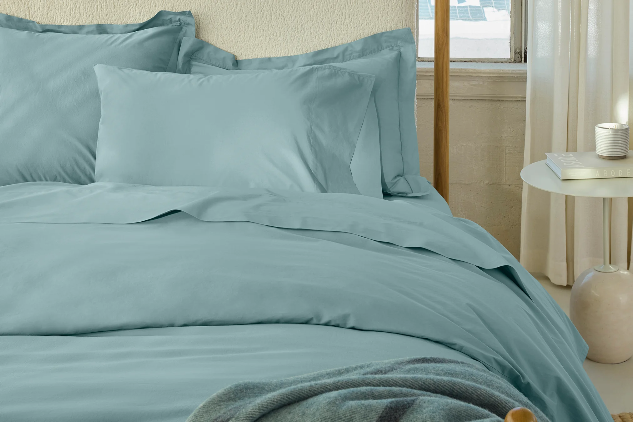 Refined Organic Percale Duvet Cover