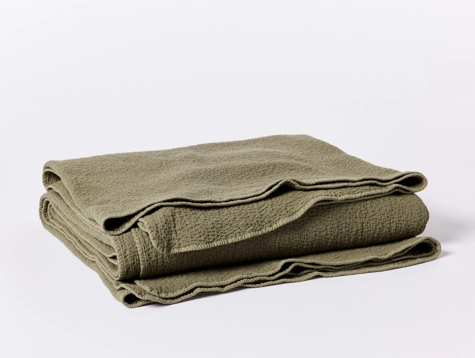 Cascade Organic Matelasse Blanket