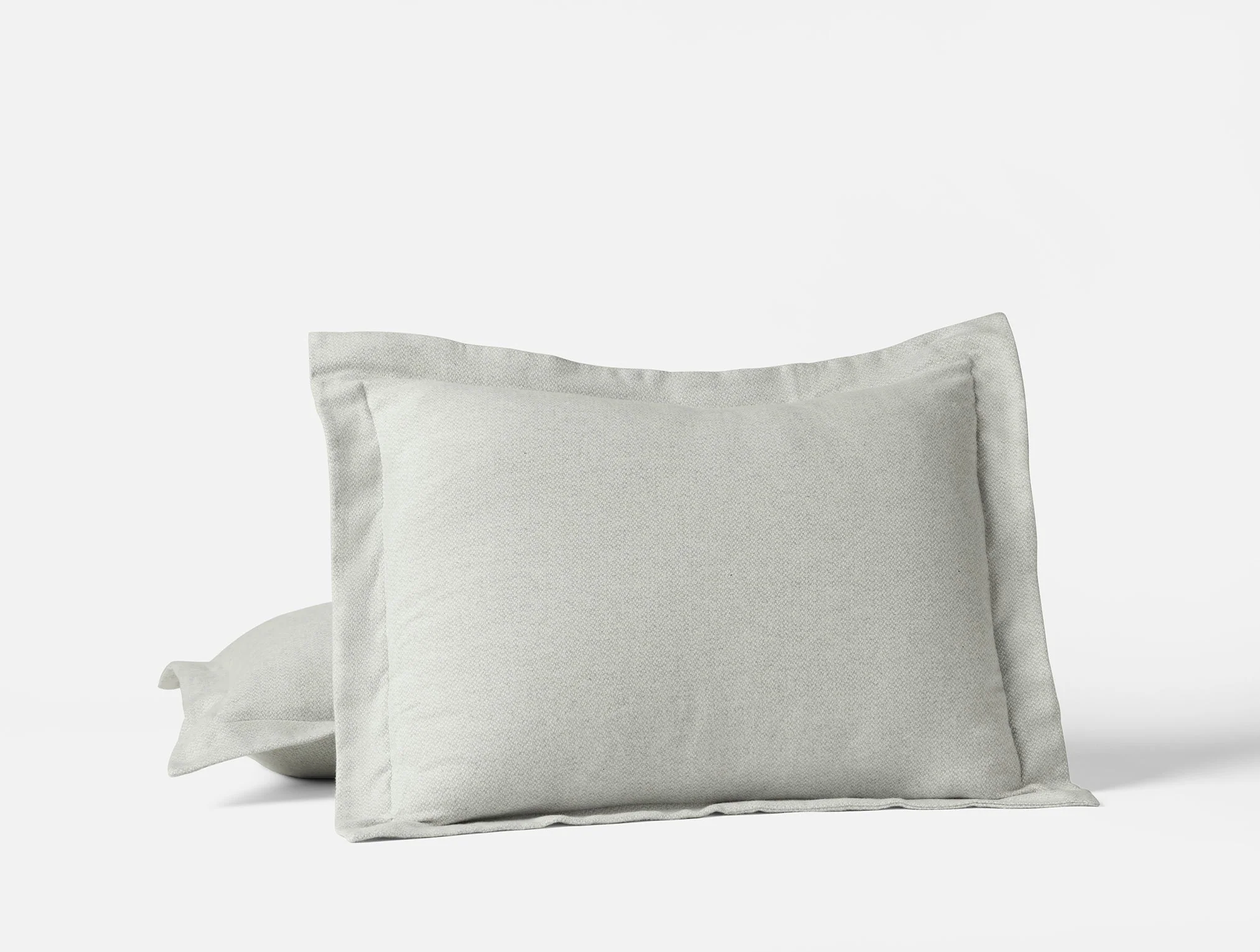 Cloud Brushed Organic Flannel Heather Texture Duvet Set