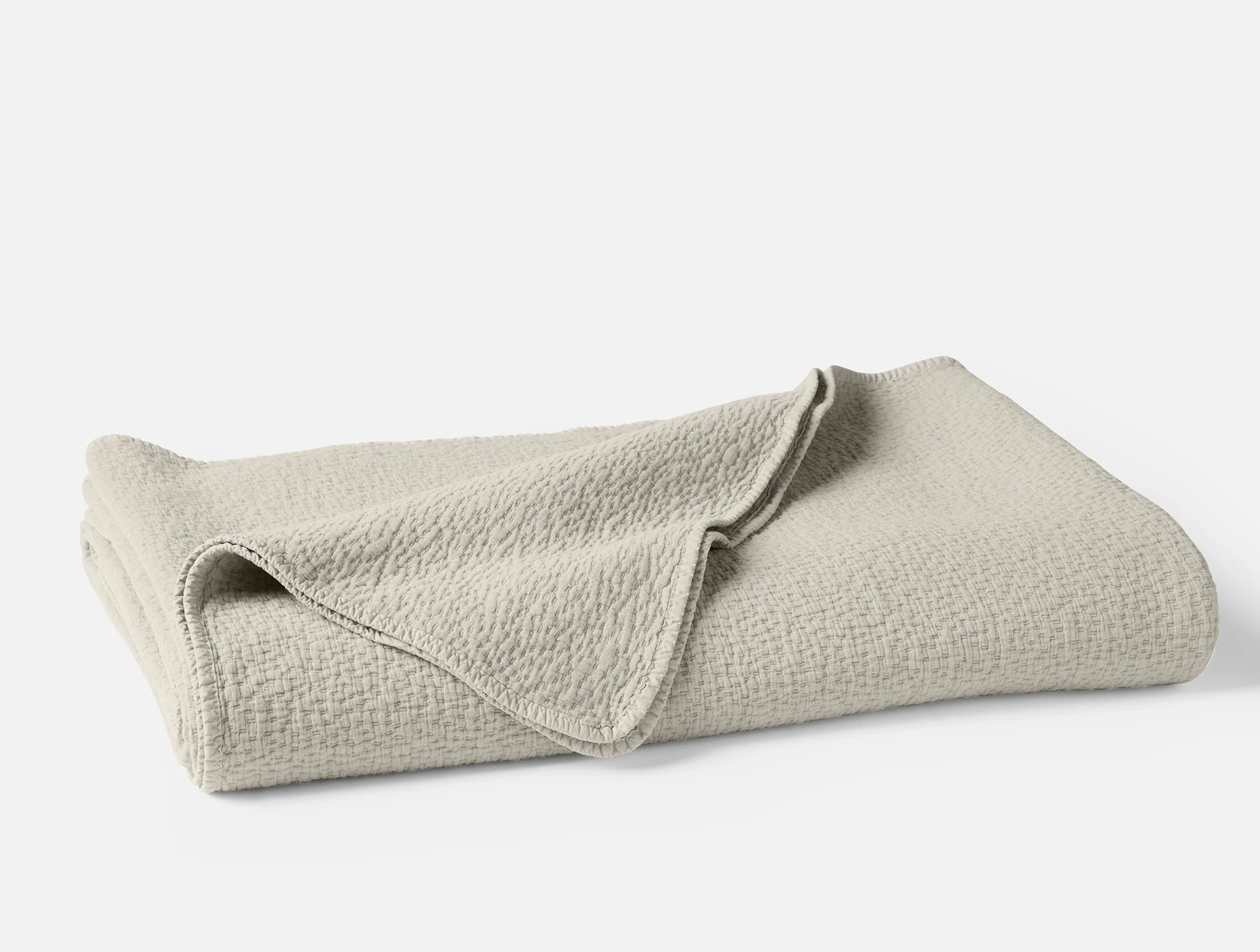Cascade Organic Matelasse Blanket