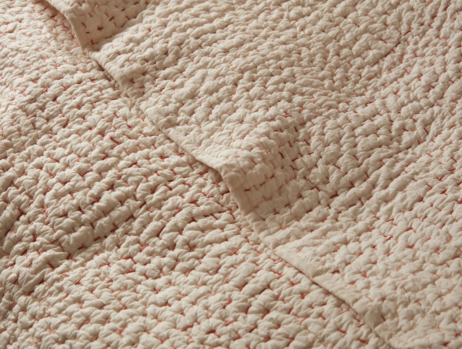 Pebbled Handstitched Organic Quilt