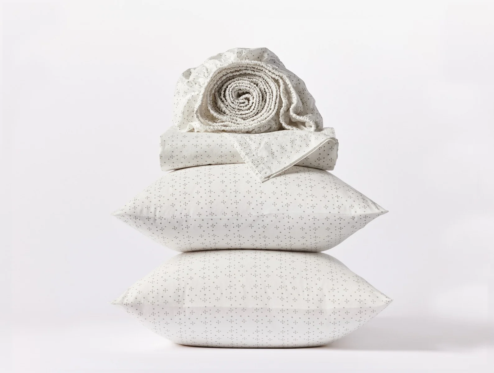 Organic Print Percale Sheet Set