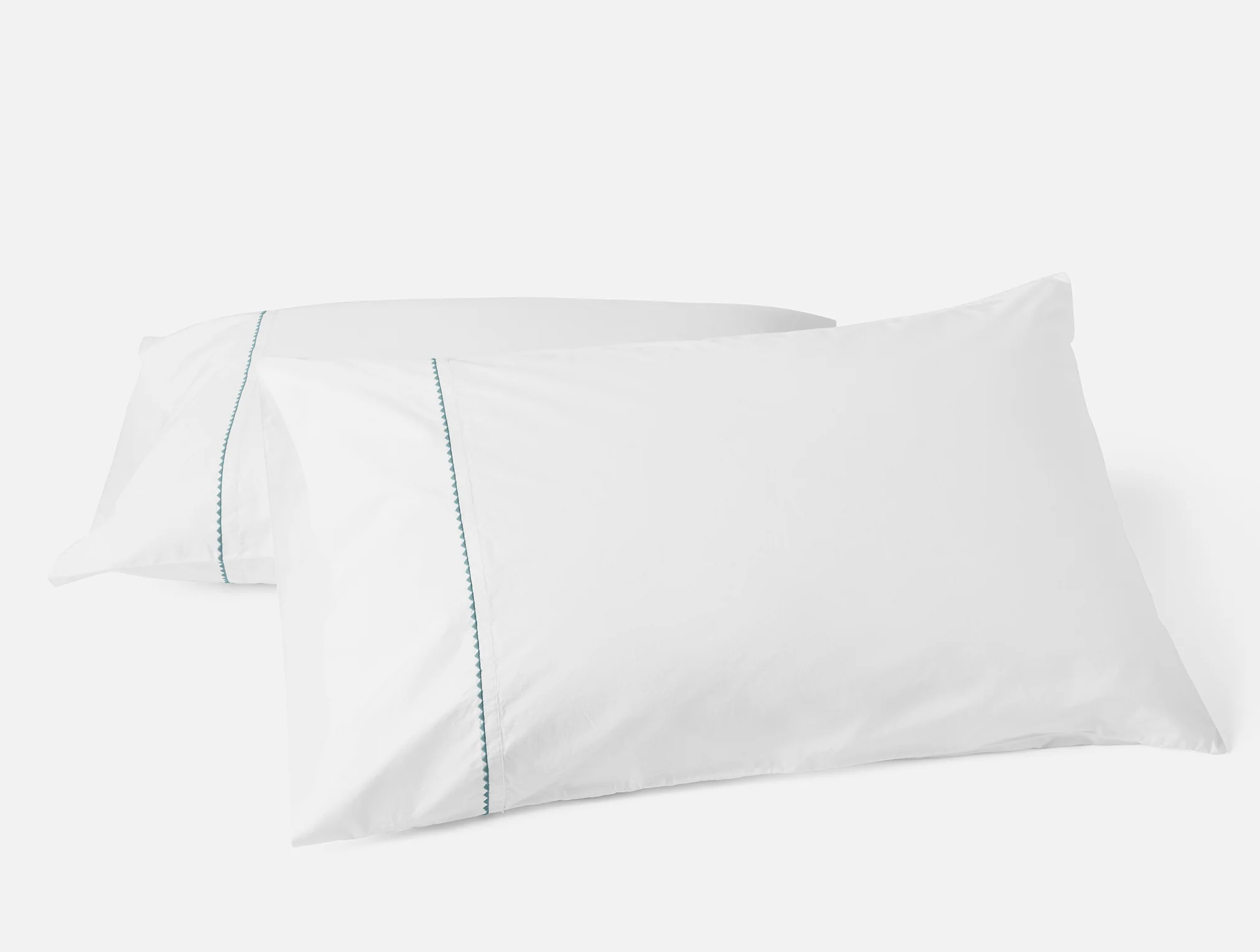 Trailing Embroidered Organic Percale Pillowcases