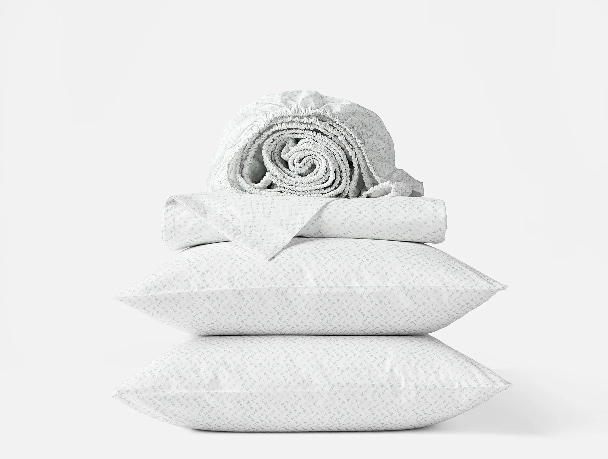 Organic Print Percale Sheet Set