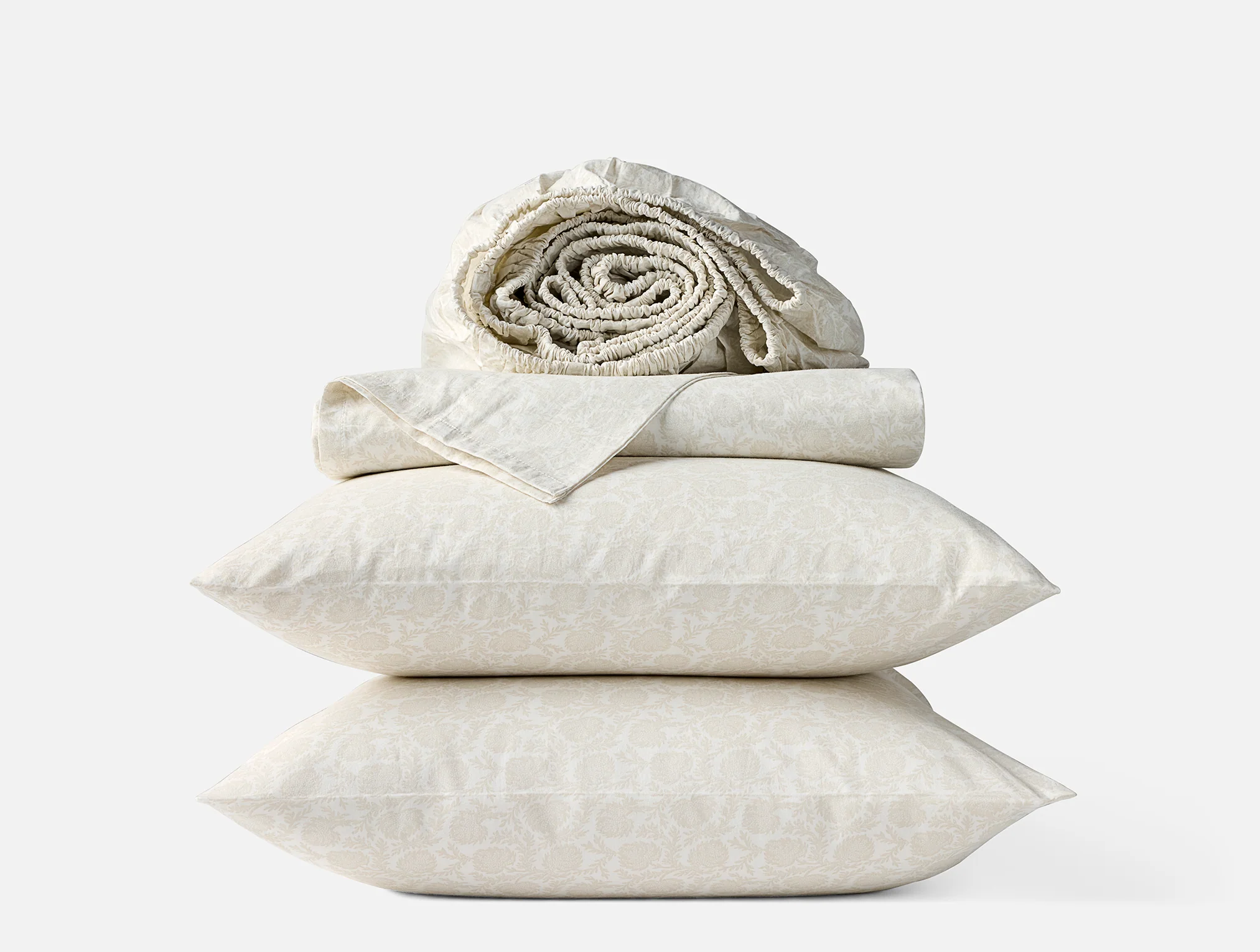 Organic Print Percale Sheet Set