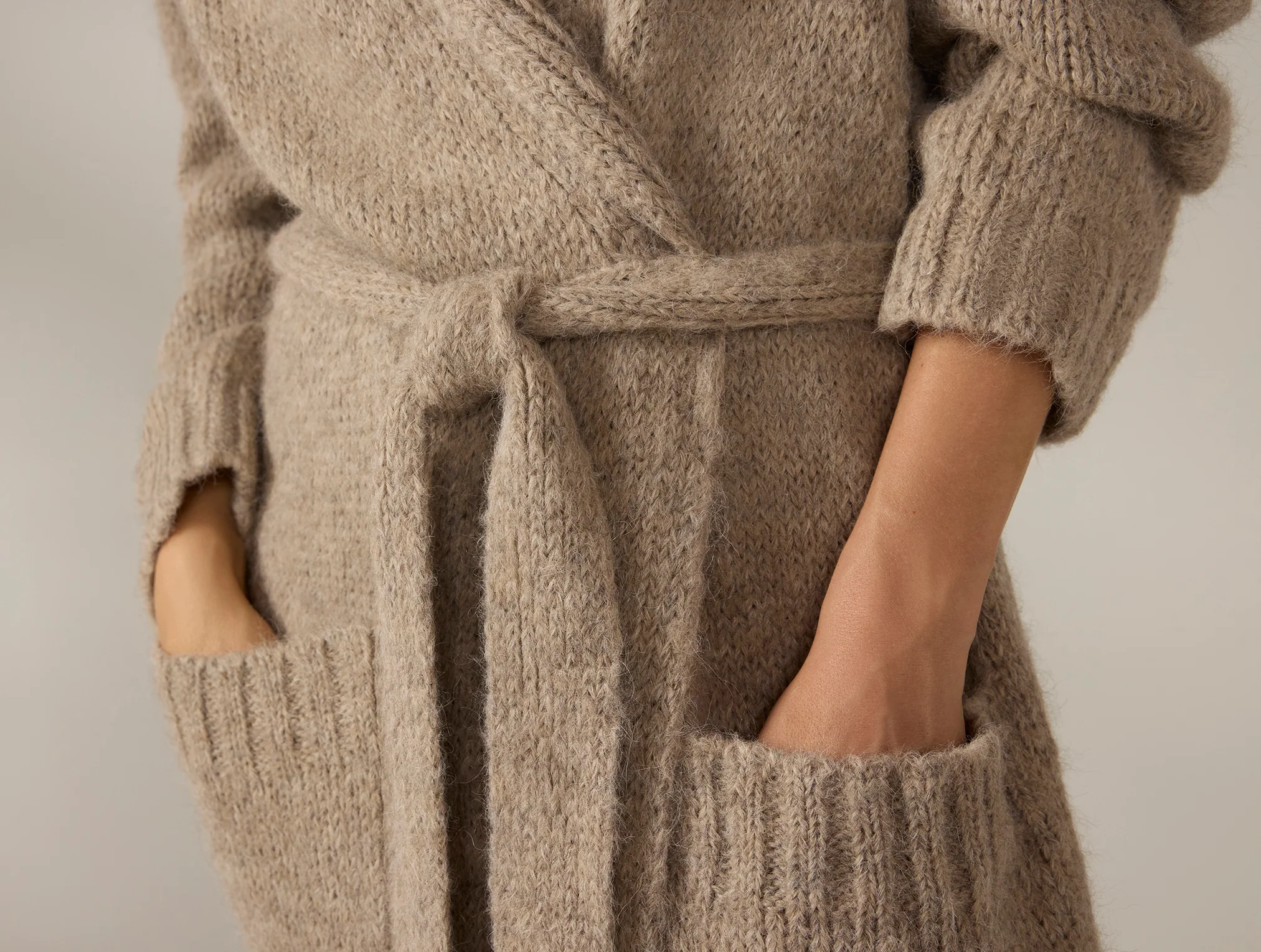 Women's Andes Suri Alpaca Knit Robe