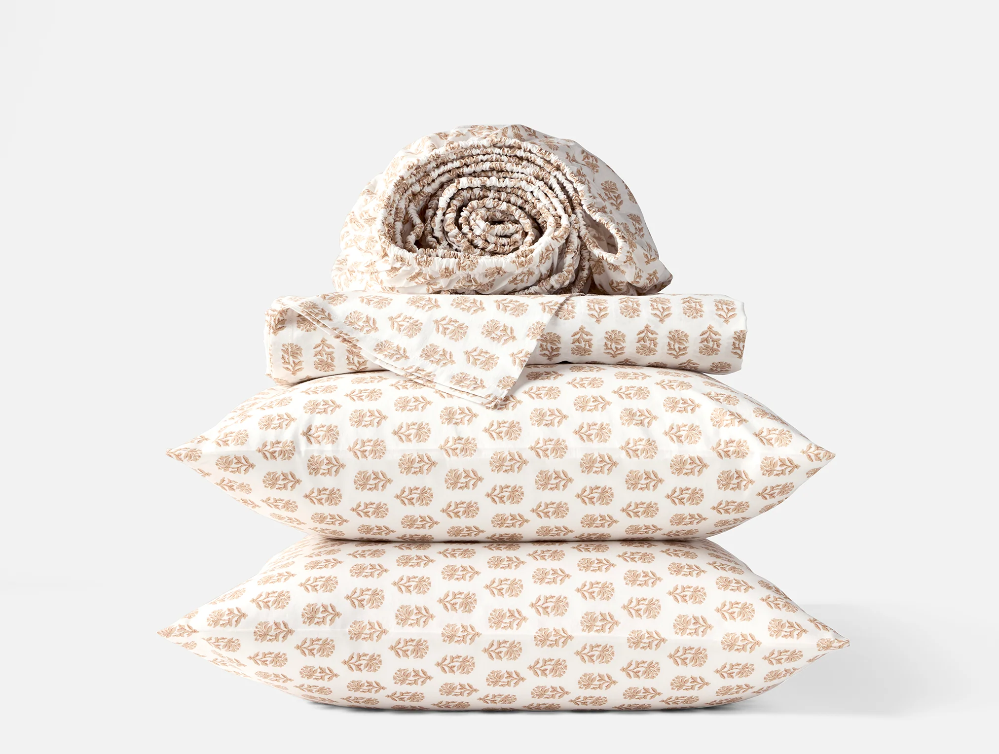 Organic Print Percale Sheet Set