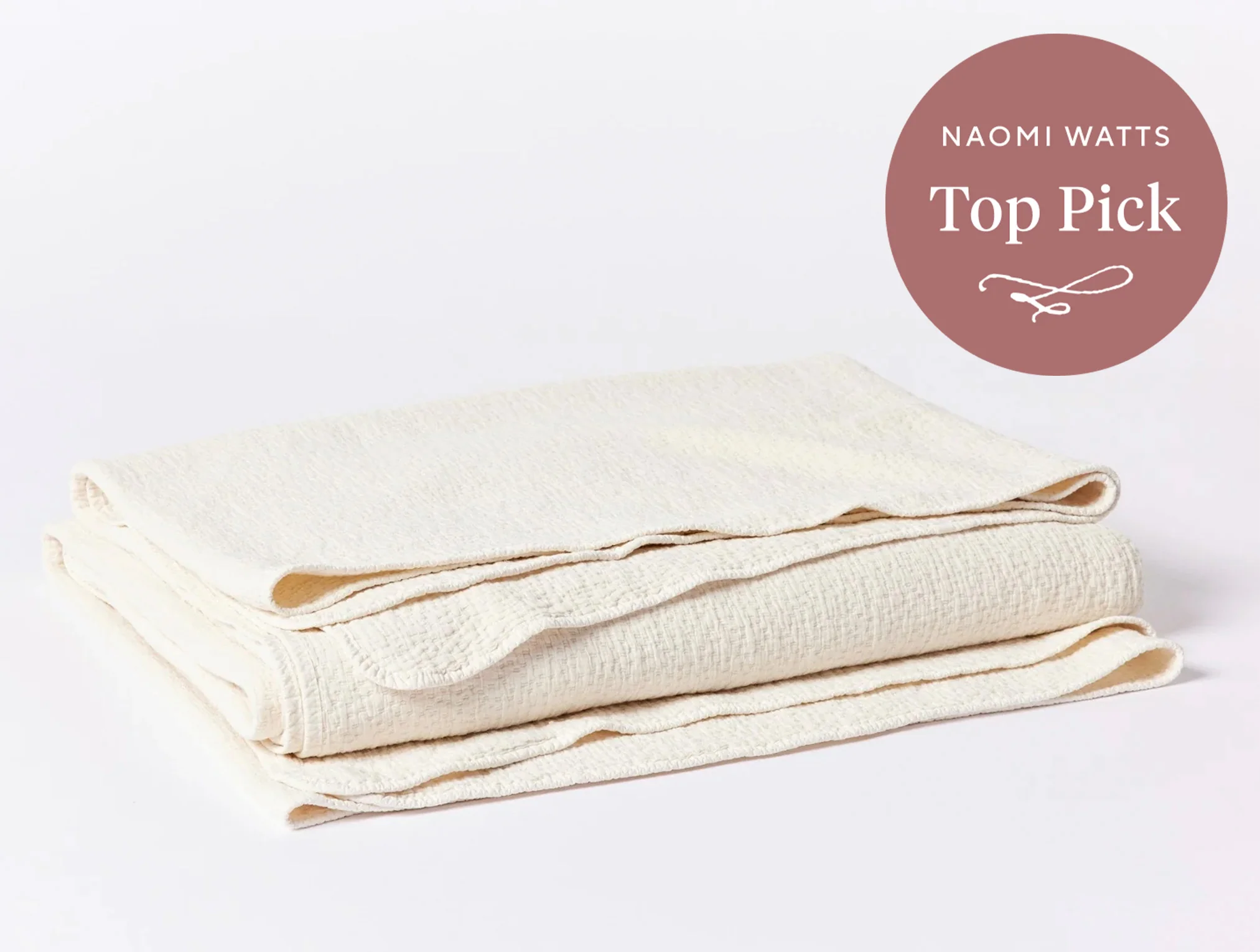 Cascade Organic Matelasse Blanket