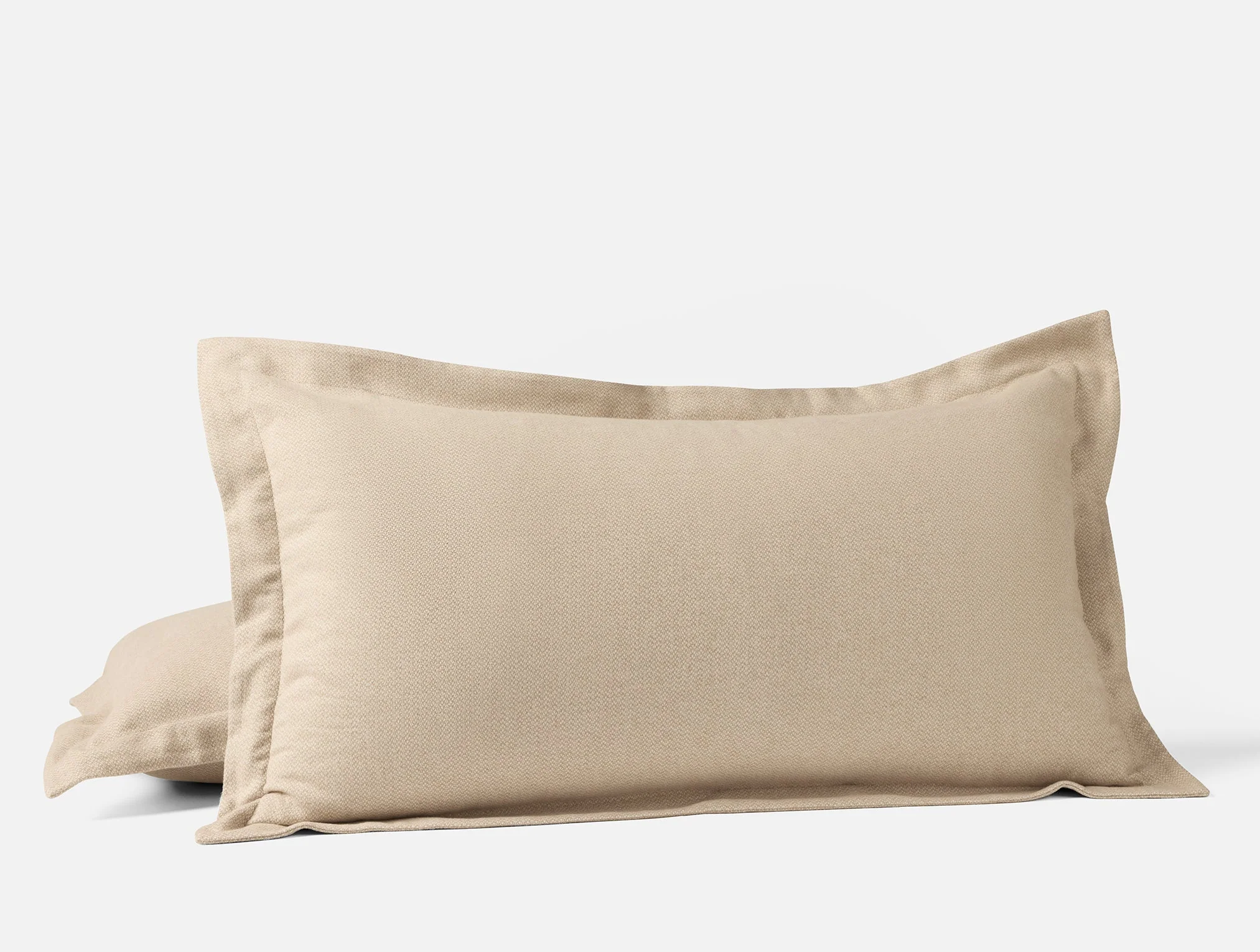 Cloud Brushed Organic Flannel Heather Texture Duvet Set