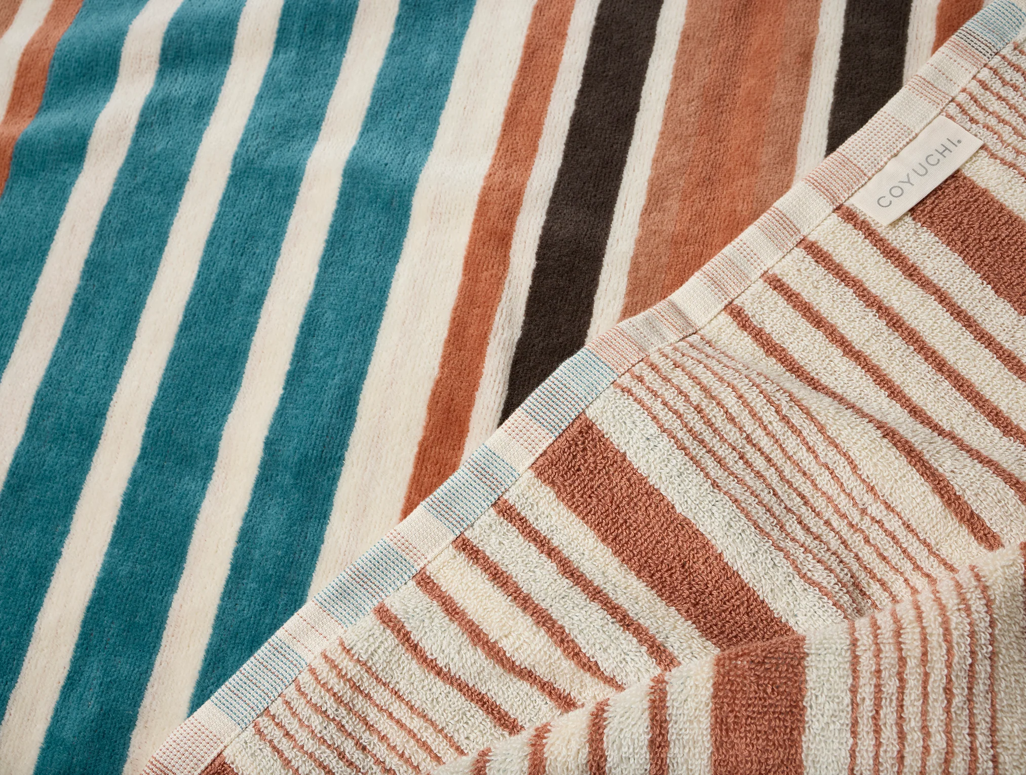 Dawn Stripe Organic Beach Towel