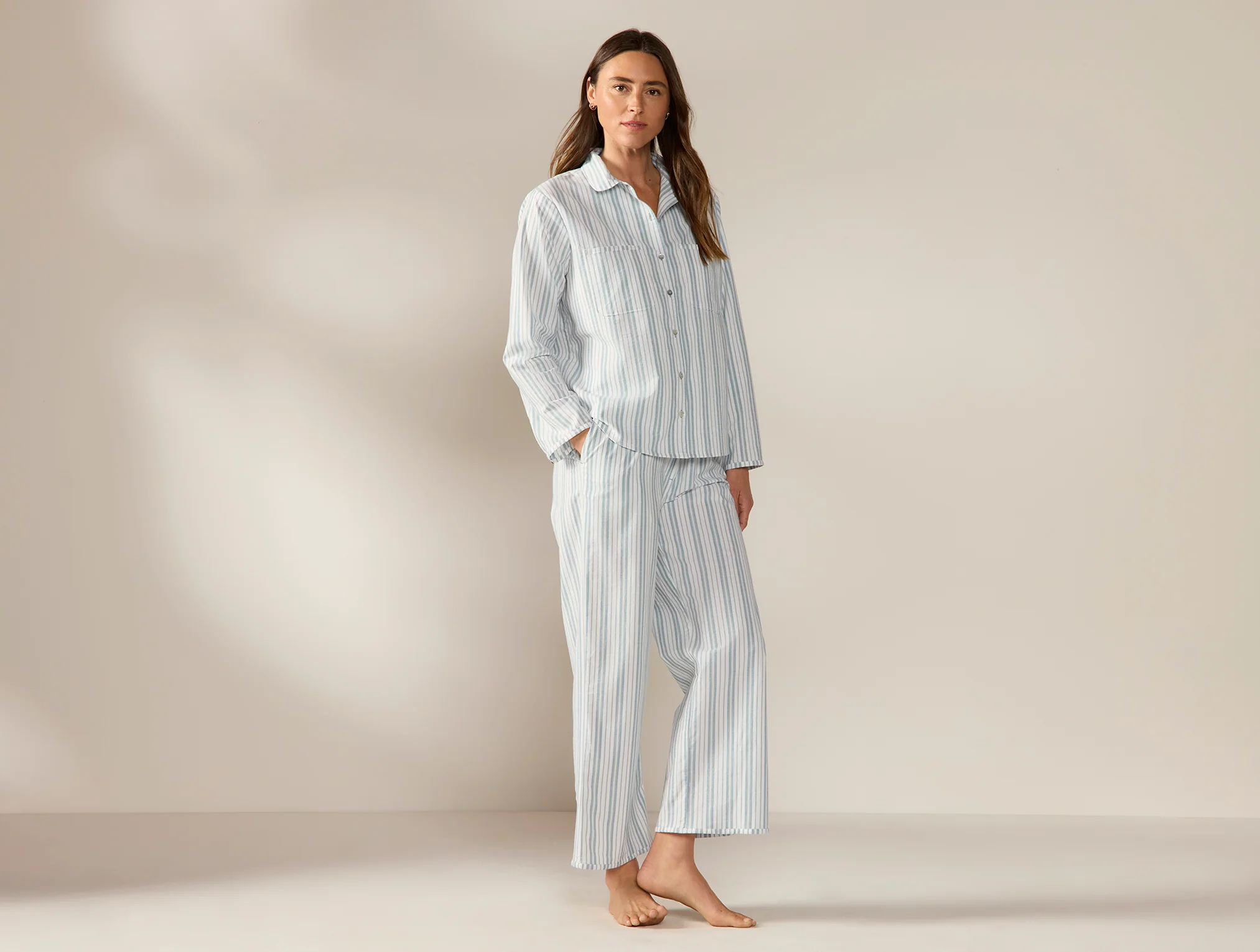 Women's Isla Organic Cotton Long Sleeve Pajama Set