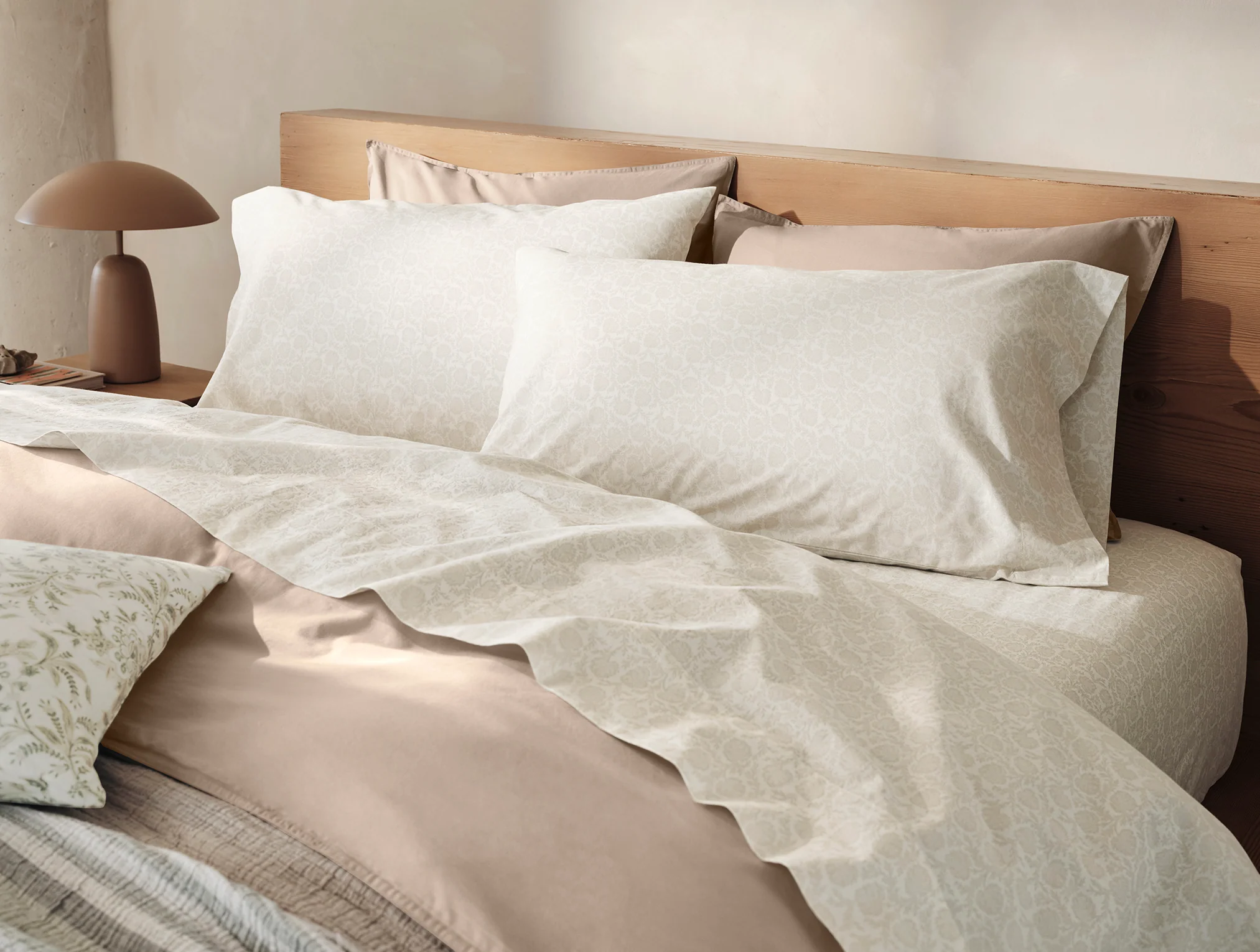 Organic Print Percale Sheet Set
