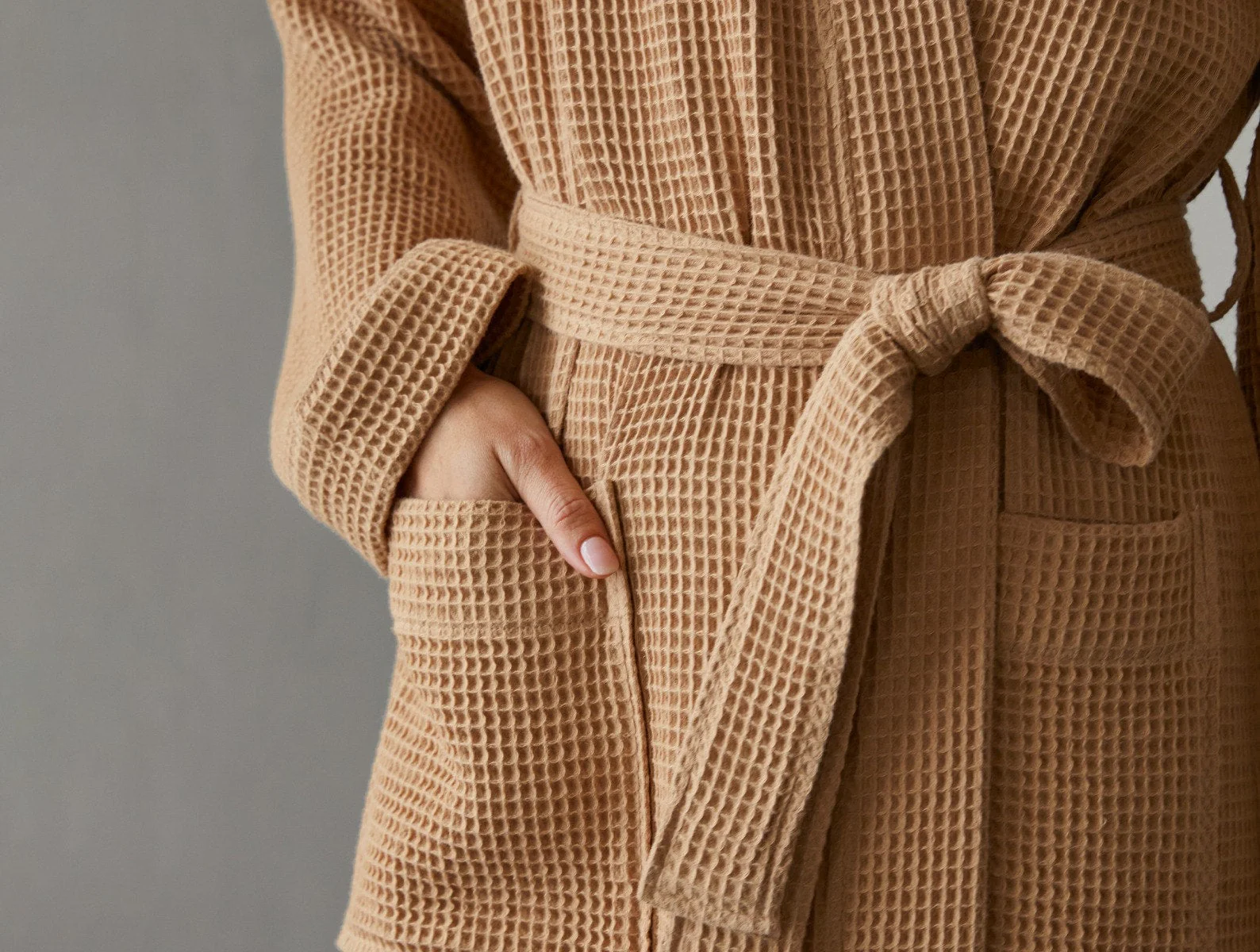 Unisex Organic Waffle Robe