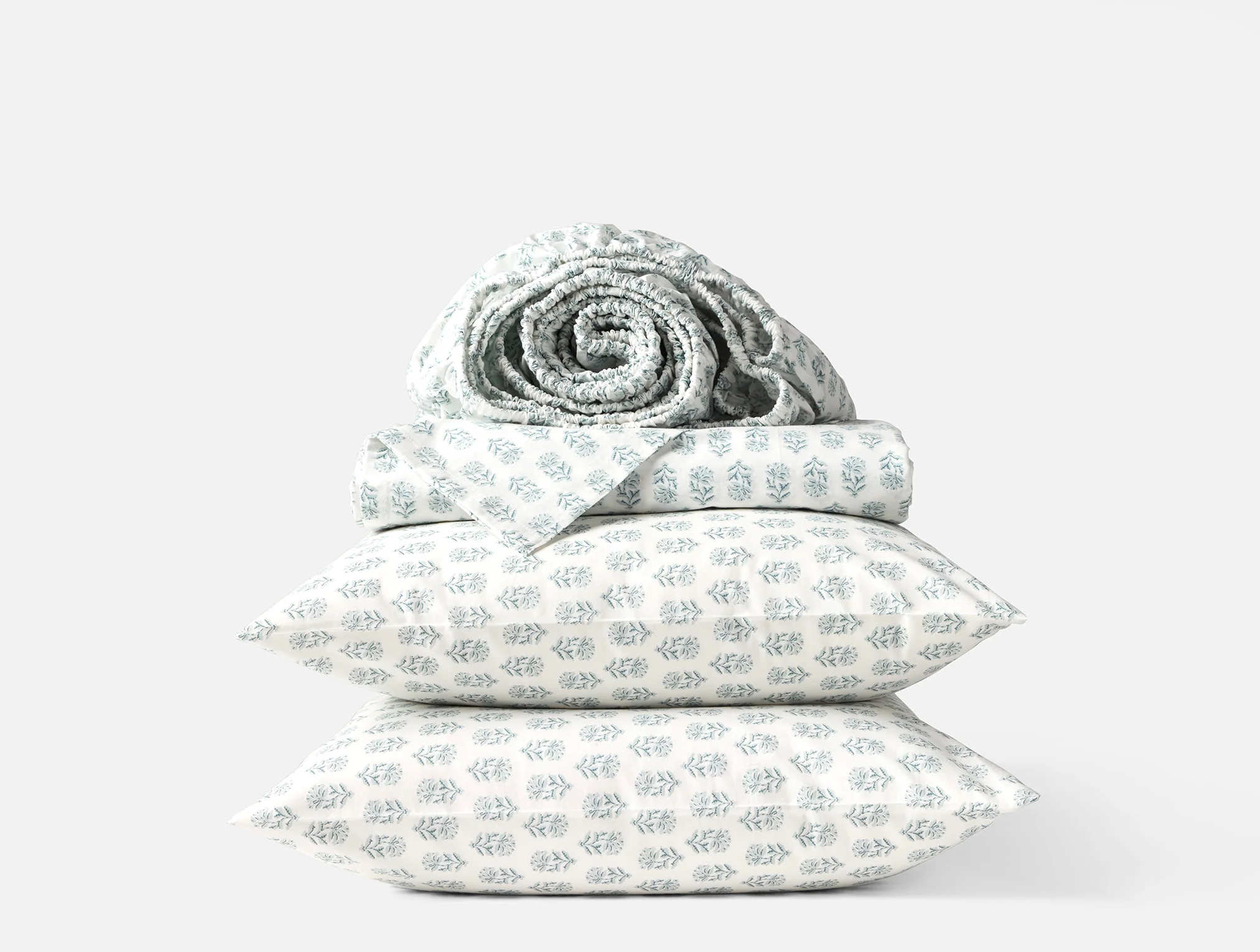 Organic Print Percale Sheet Set