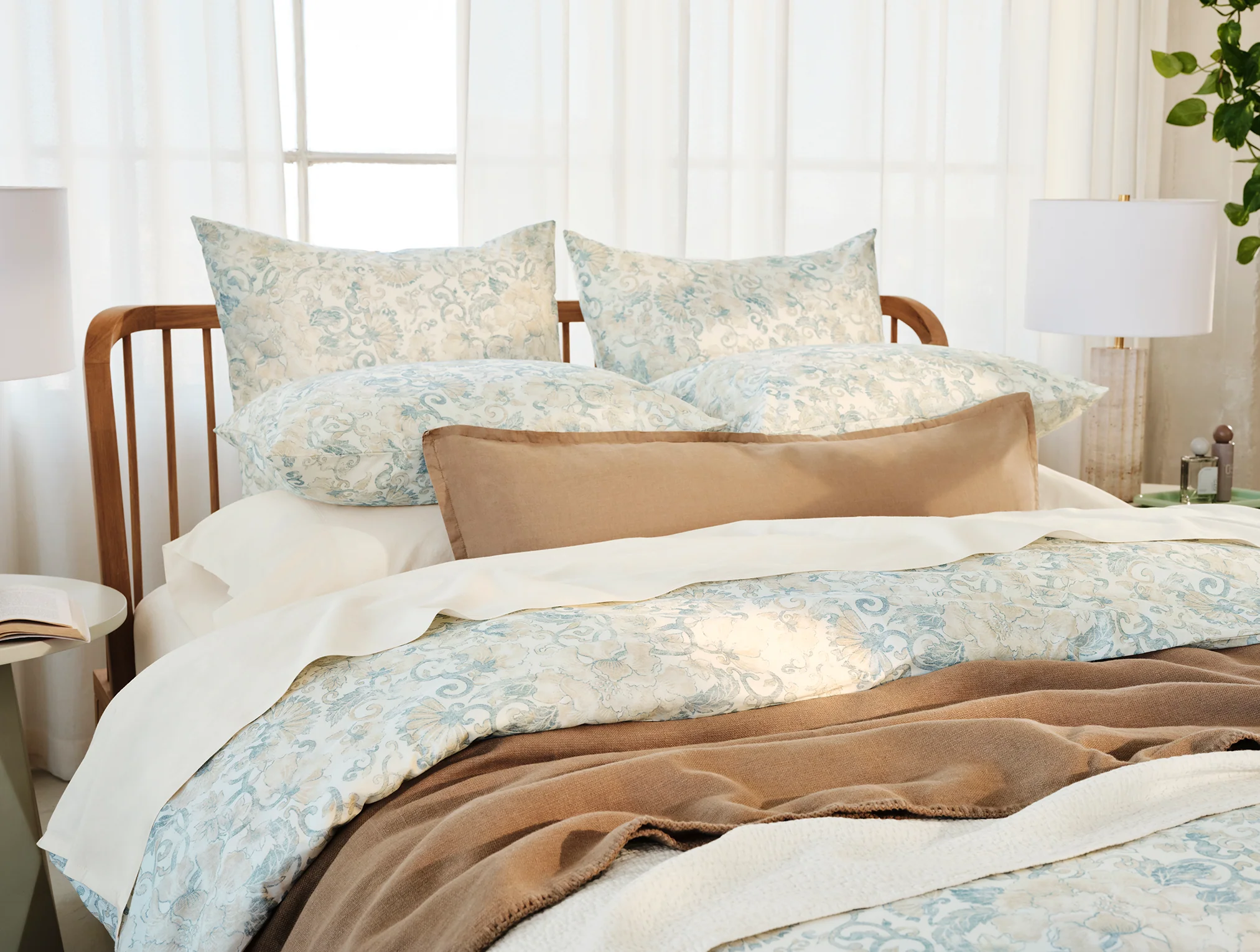 Solana Organic Print Duvet Set