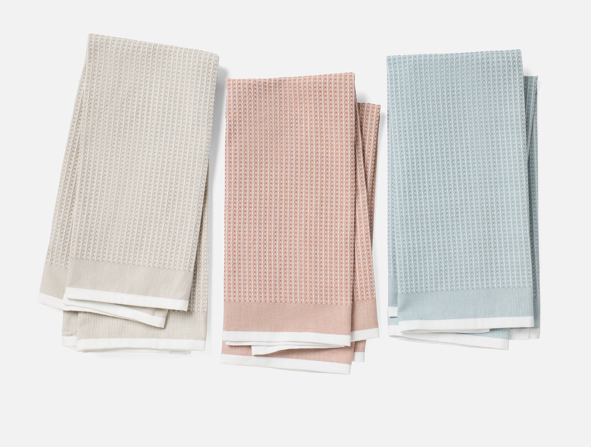 Organic Waffle Kitchen Towels, Set of 6