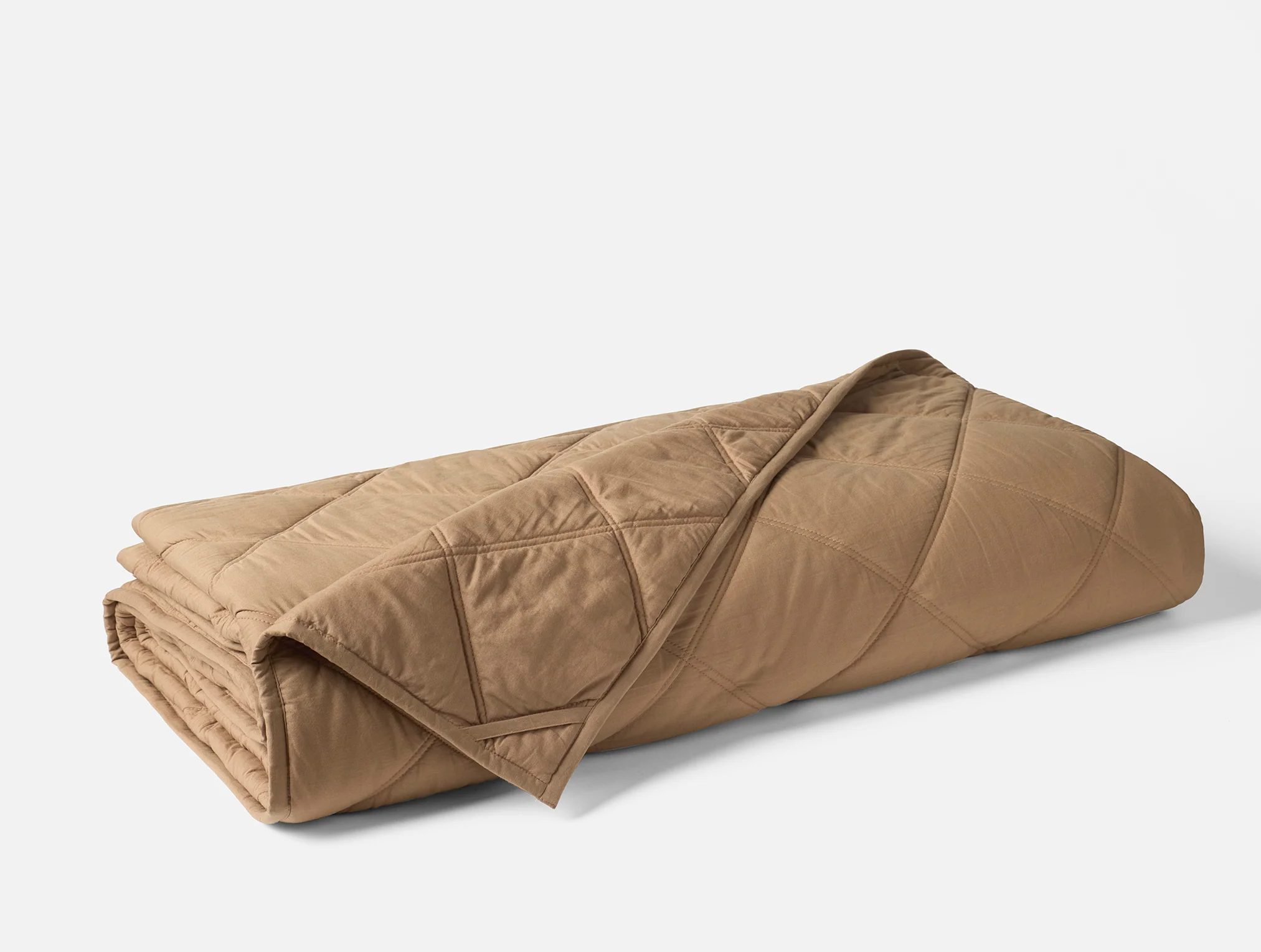 Diamond-Stitched Organic Cotton Comforter