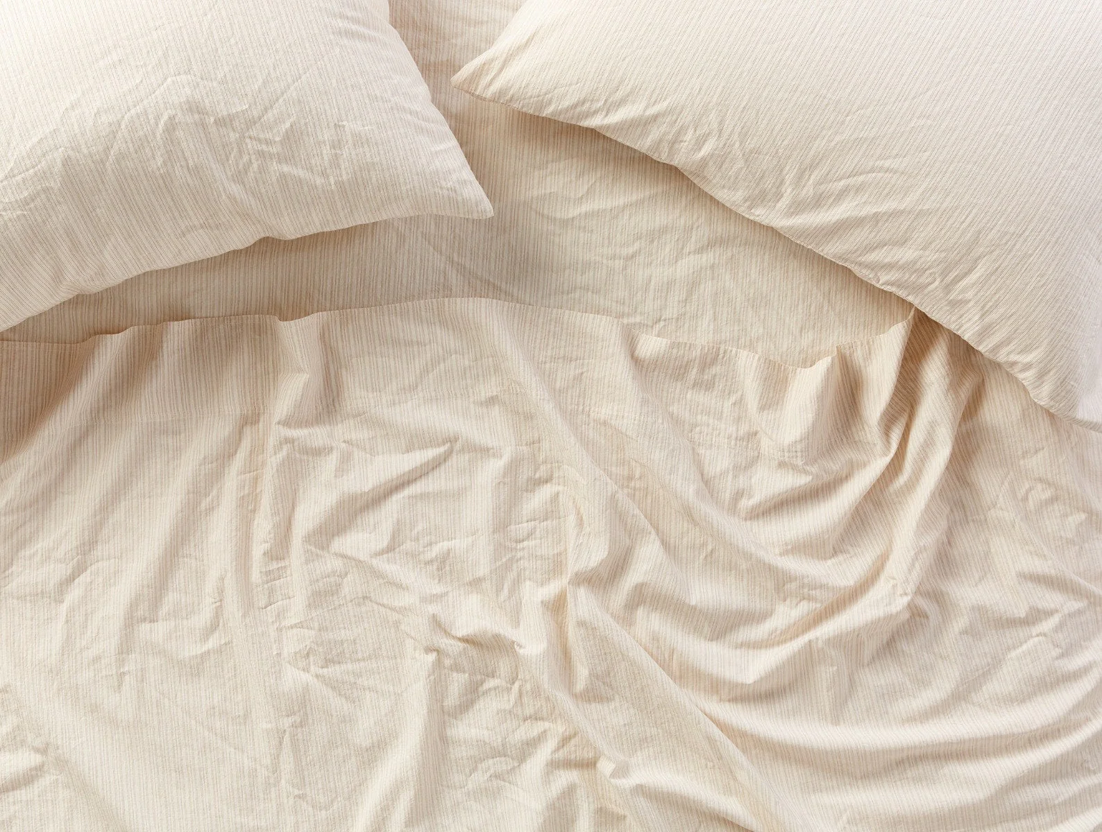Organic Crinkled Percale™ Fitted Sheet