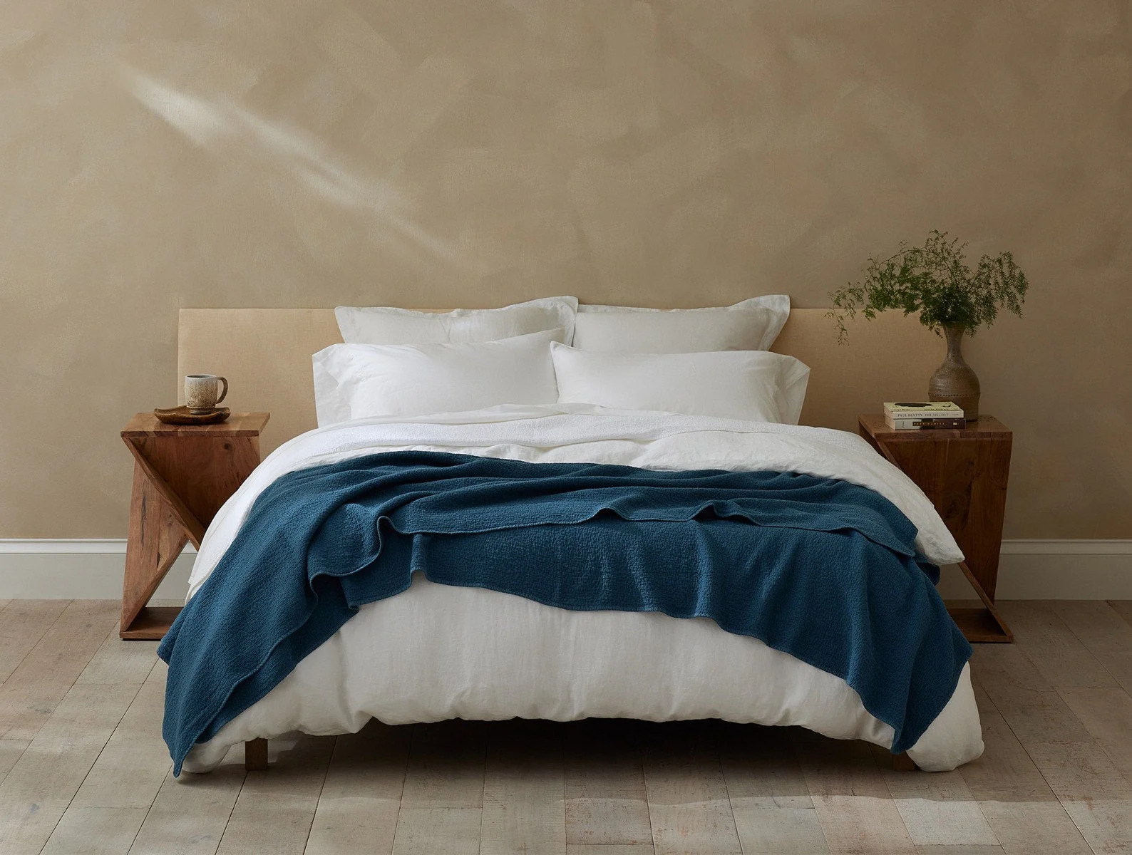 Cascade Organic Matelasse Blanket