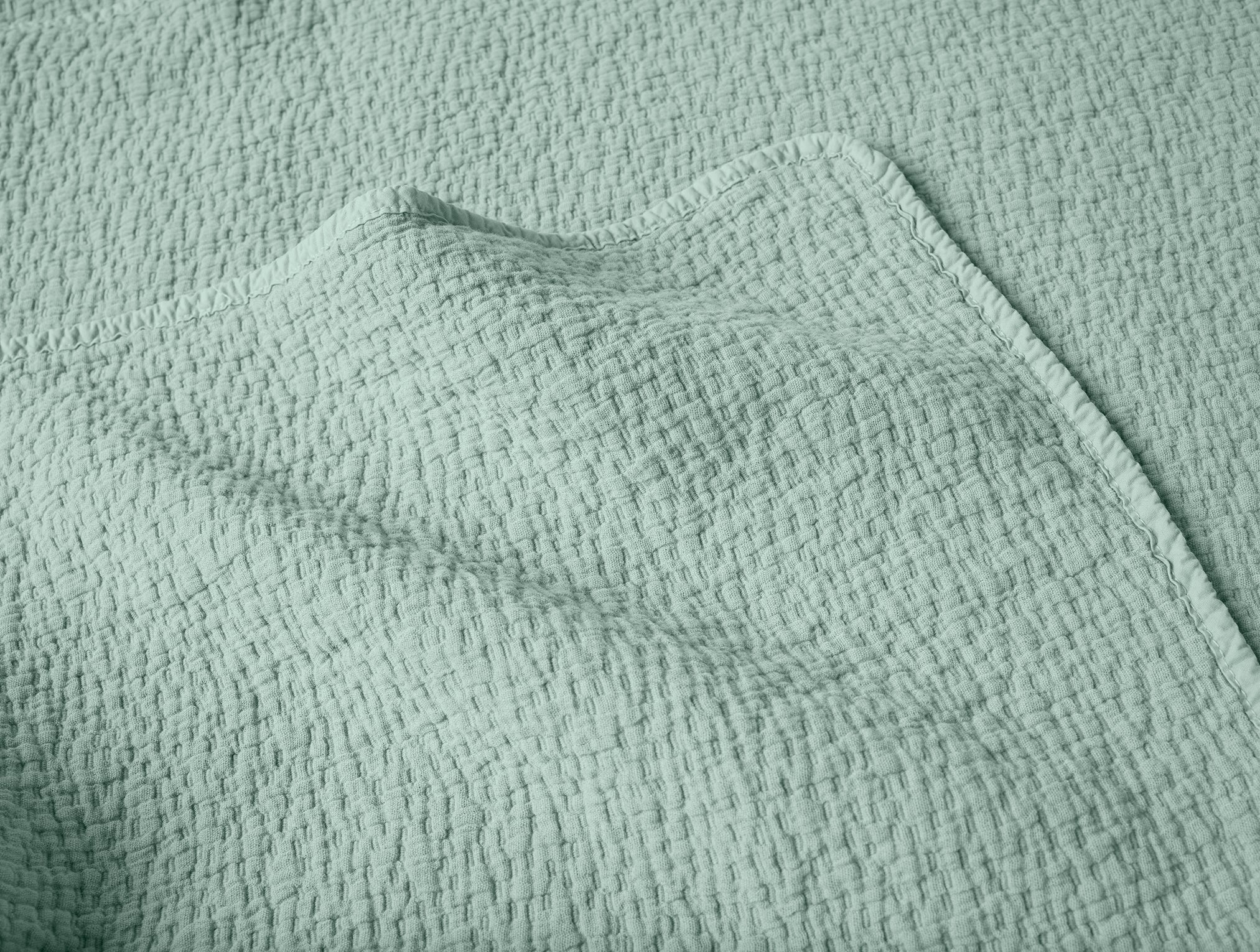 Cascade Organic Matelasse Blanket