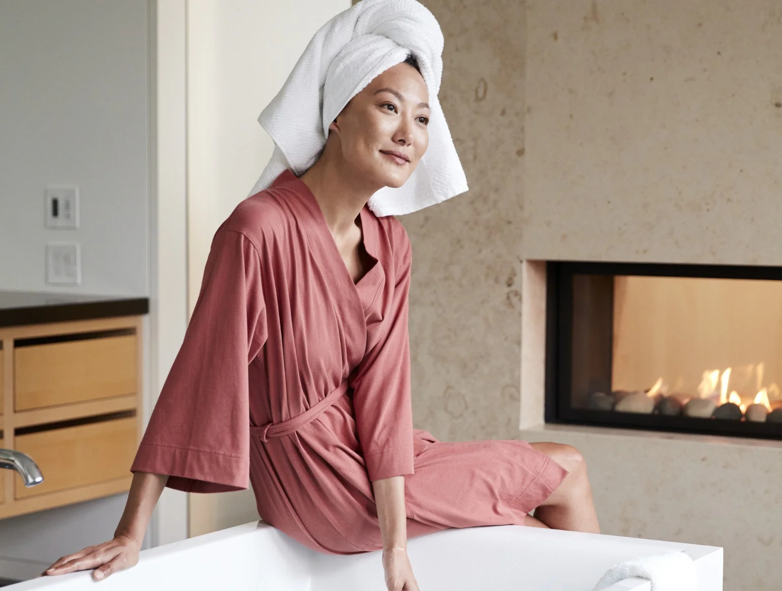 Women's Solstice Organic Short Robe