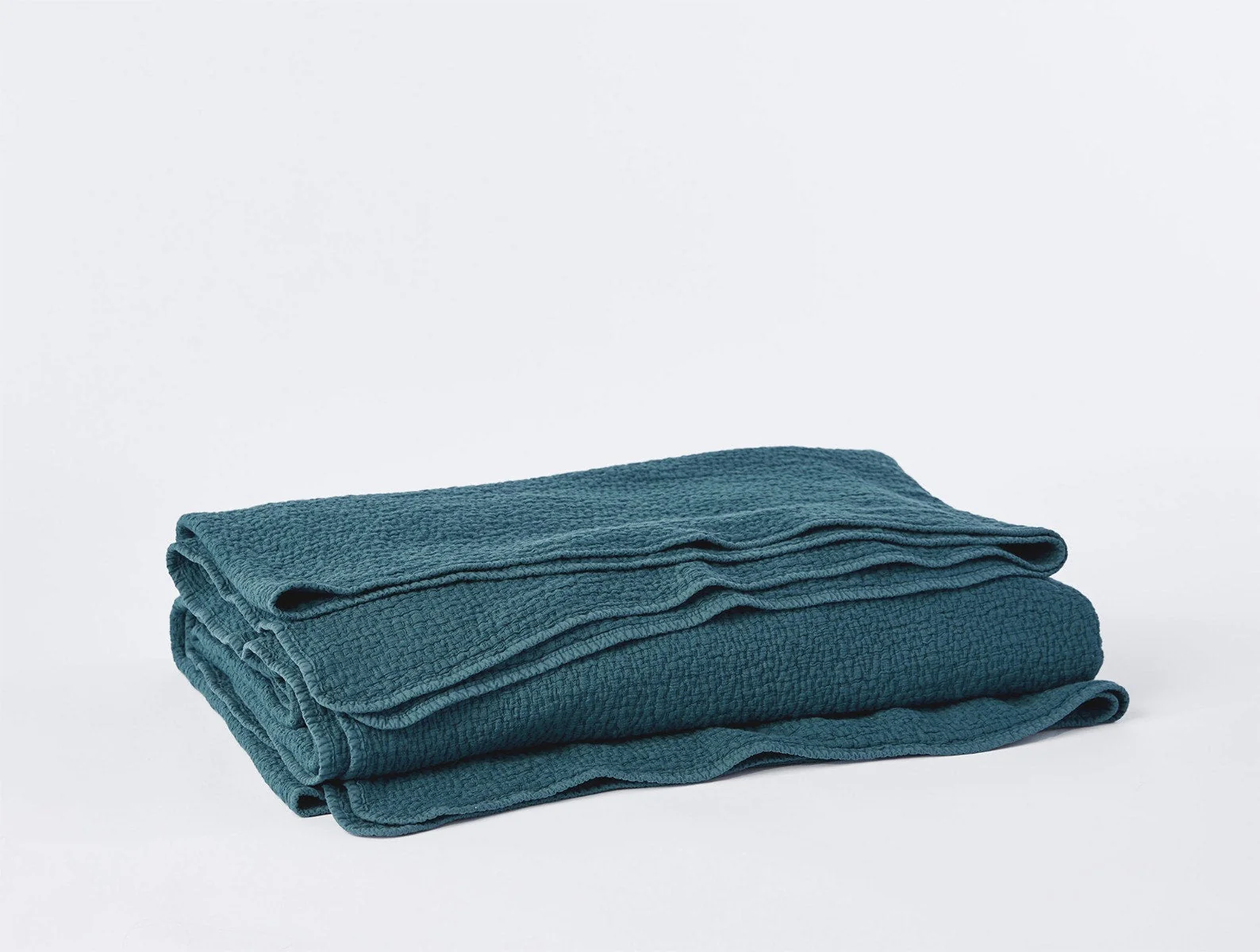 Cascade Organic Matelasse Blanket