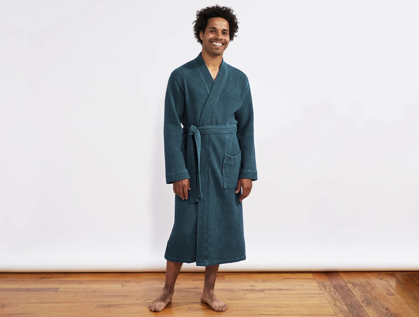 Unisex Organic Waffle Robe