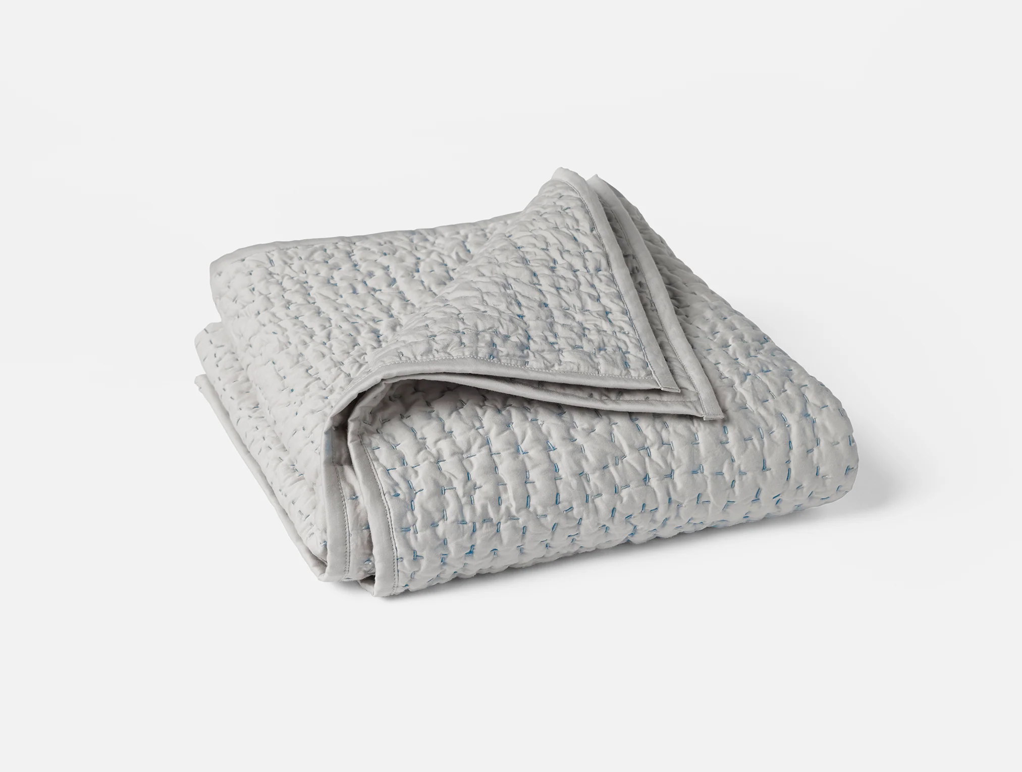 Pebbled Handstitched Organic Toddler Quilt