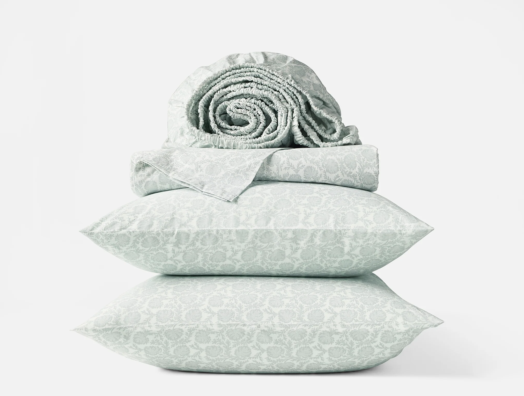 Organic Print Percale Sheet Set