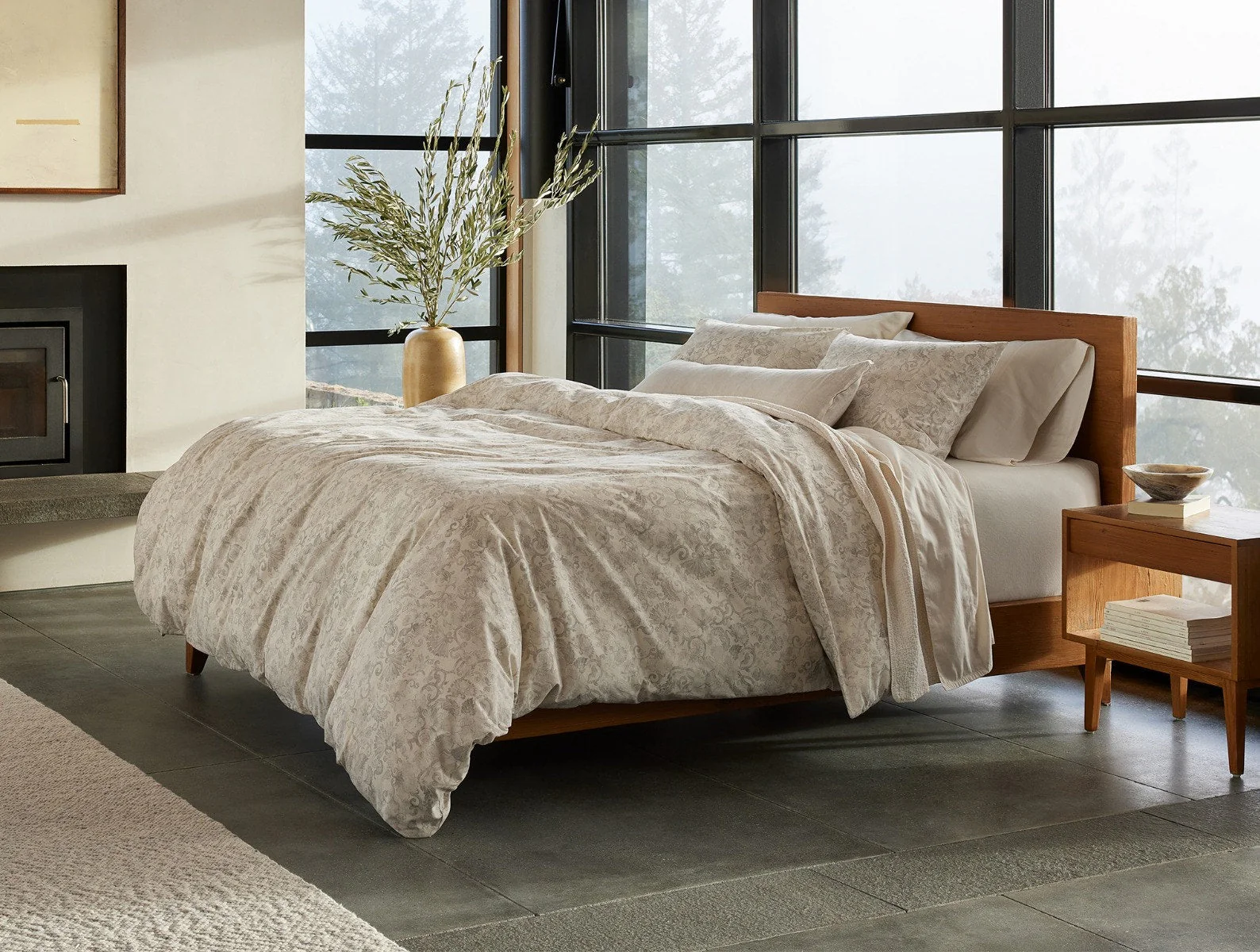 Solana Organic Print Duvet Set