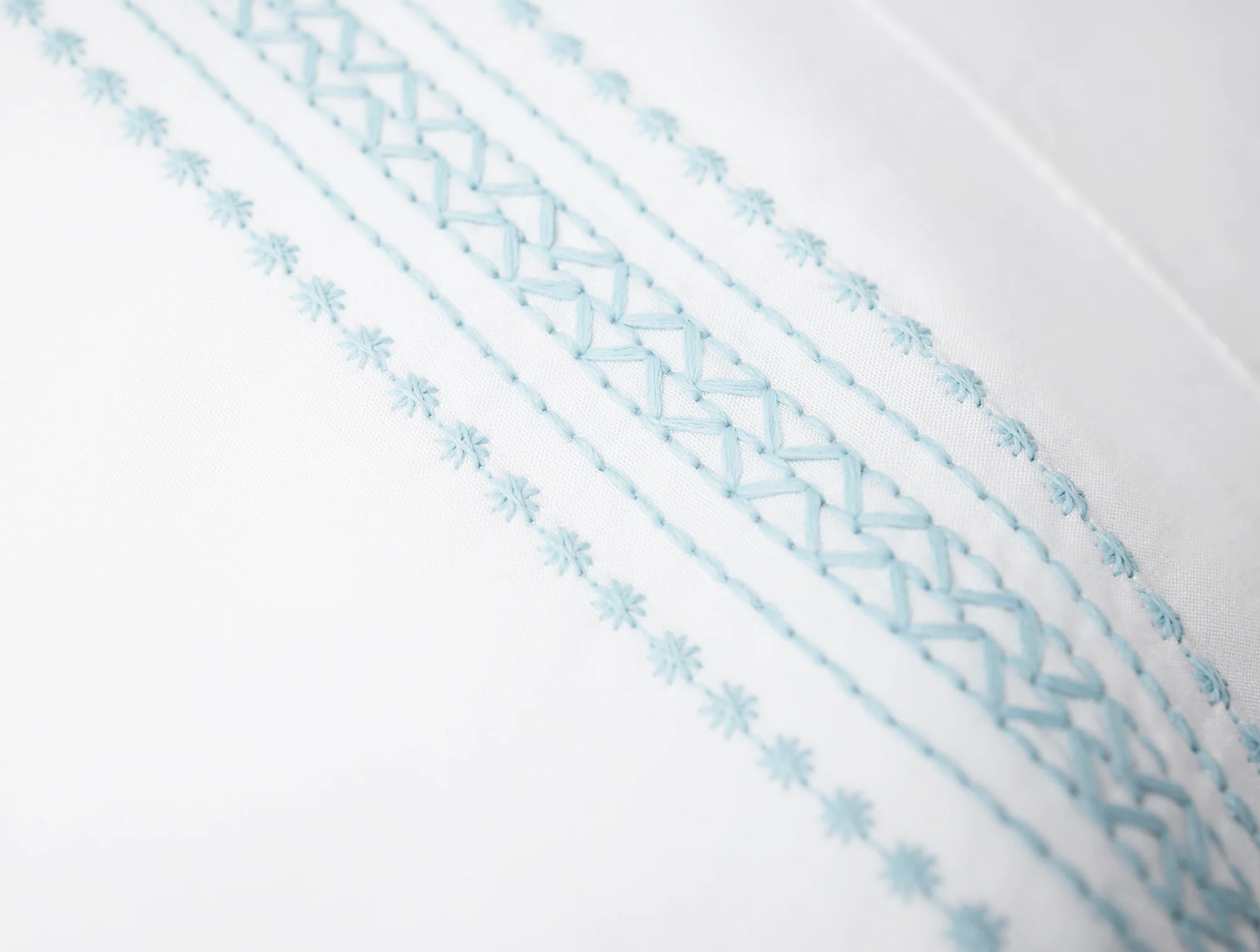 Landscape Embroidered Organic Pillowcases