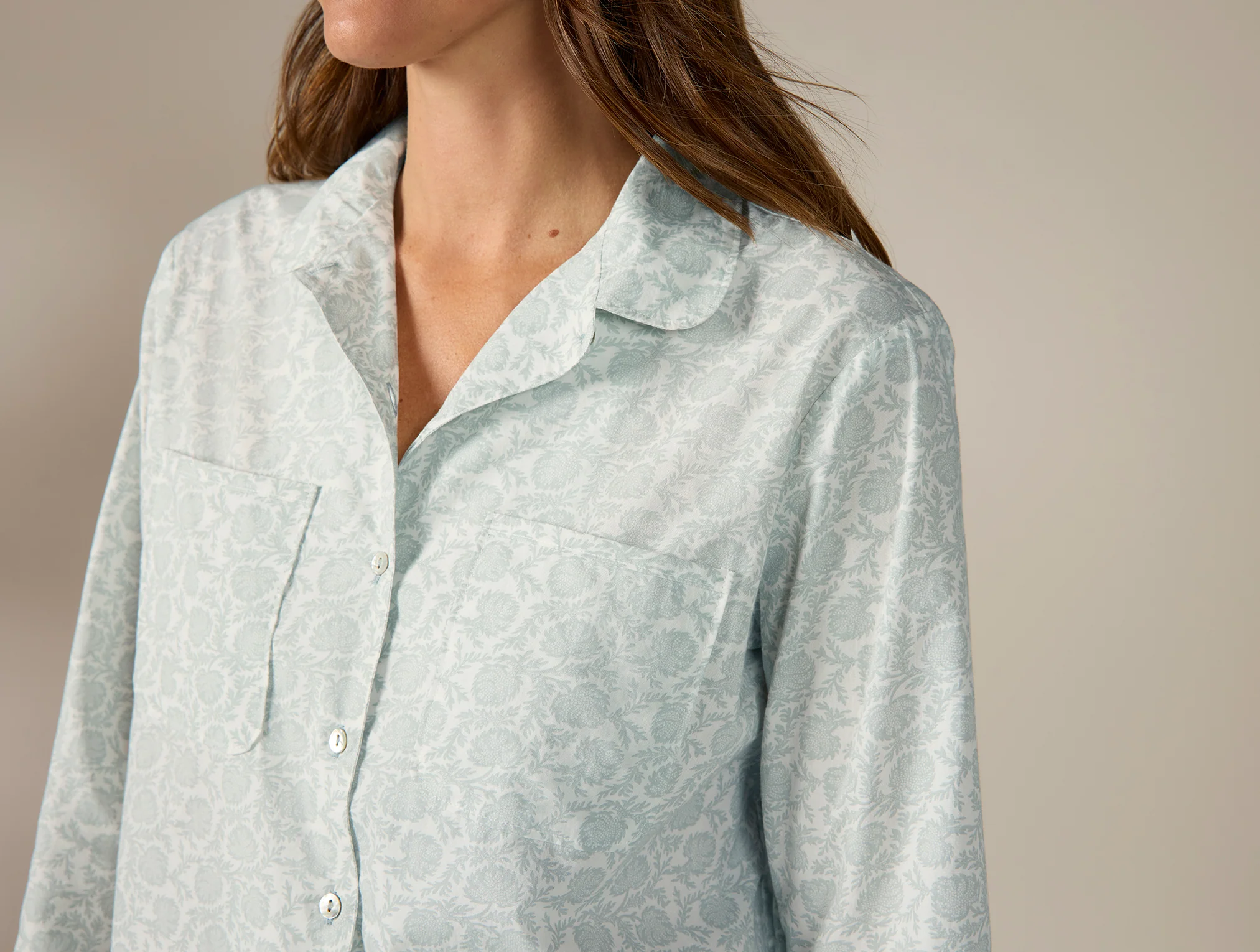 Women's Isla Organic Cotton Long Sleeve Pajama Set