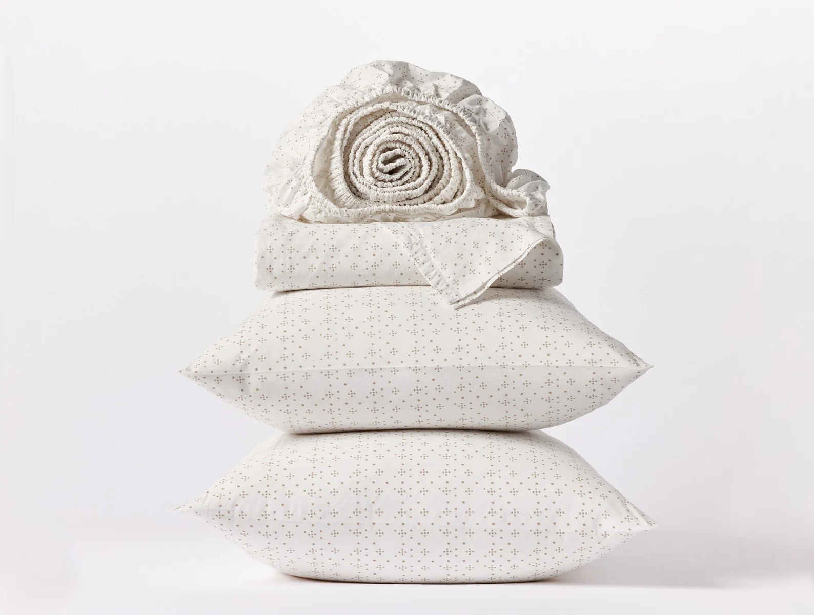 Organic Print Percale Sheet Set