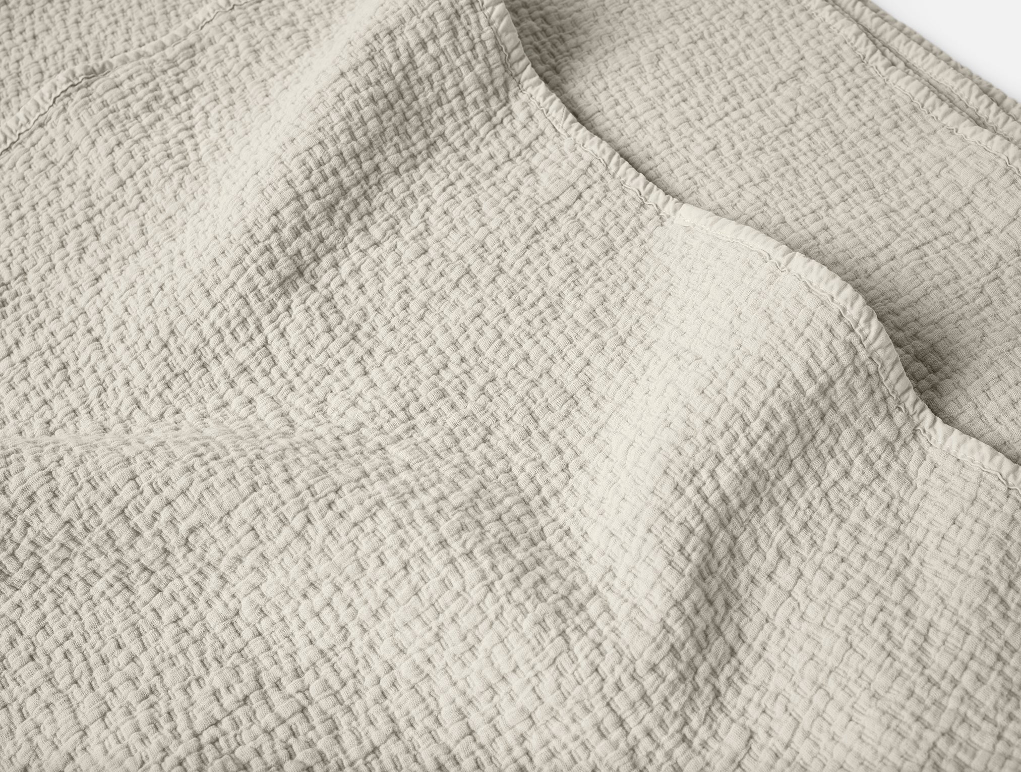 Cascade Organic Matelasse Blanket