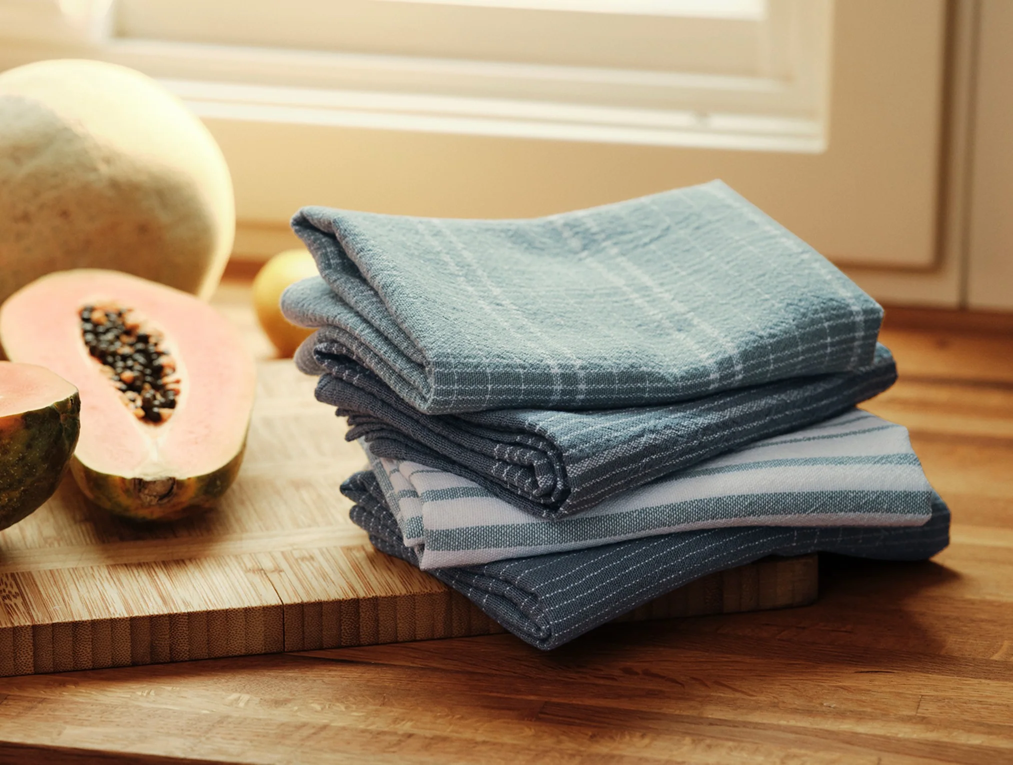 Fillmore Organic Kitchen Towels, Set of 4