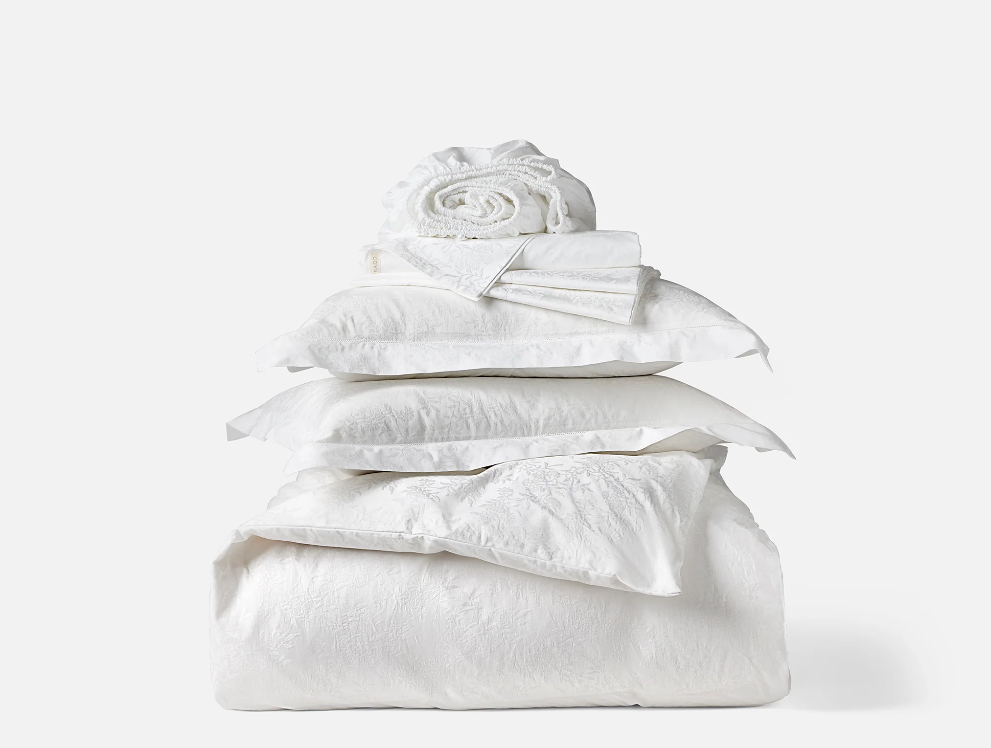 Heirloom Organic Sateen Jacquard Bed Bundle