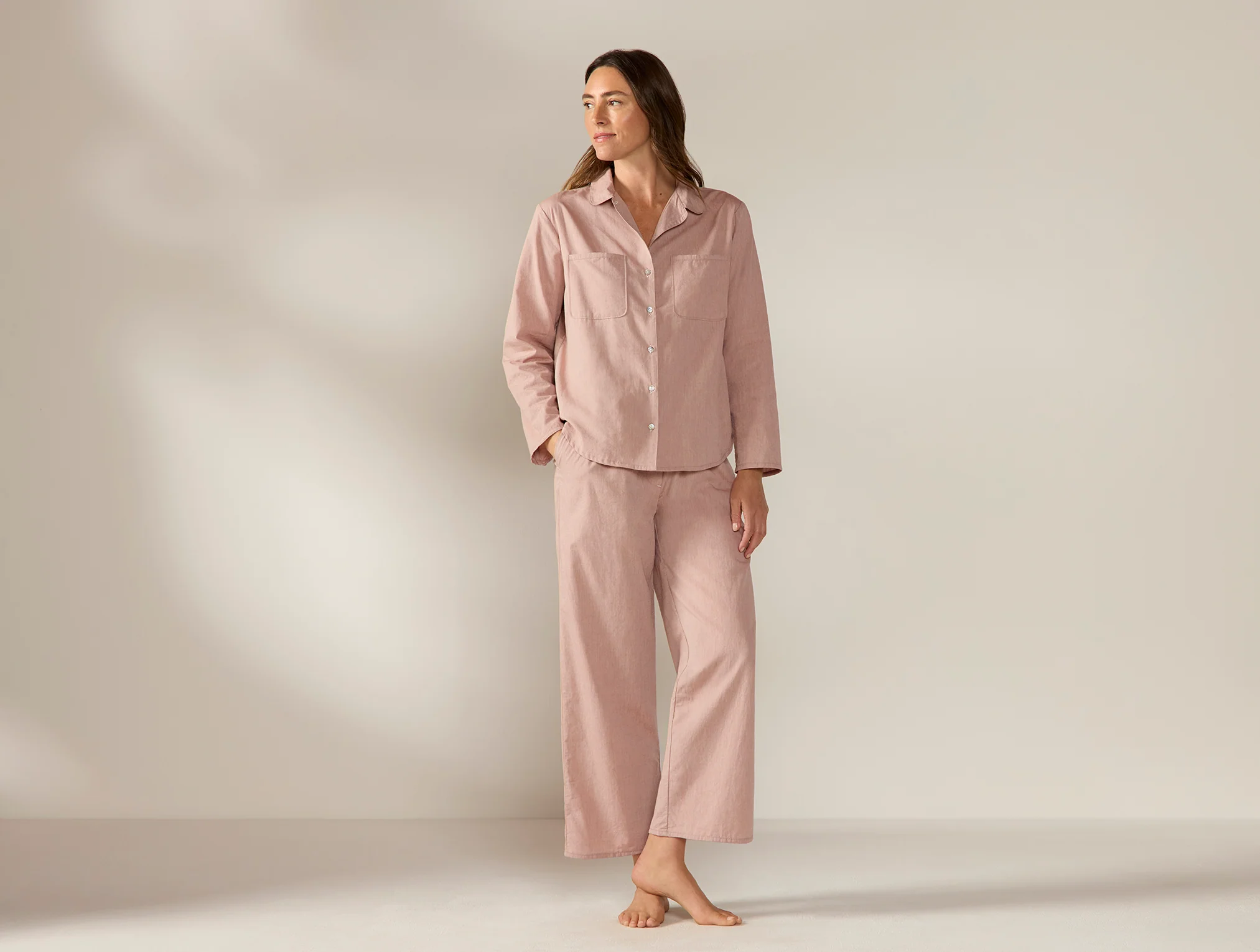 Women's Isla Organic Cotton Long Sleeve Pajama Set