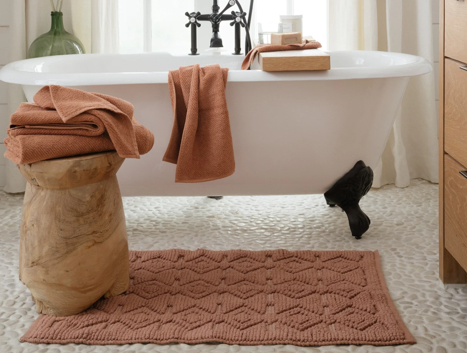 Mosaic Canyon Organic Bath Rug
