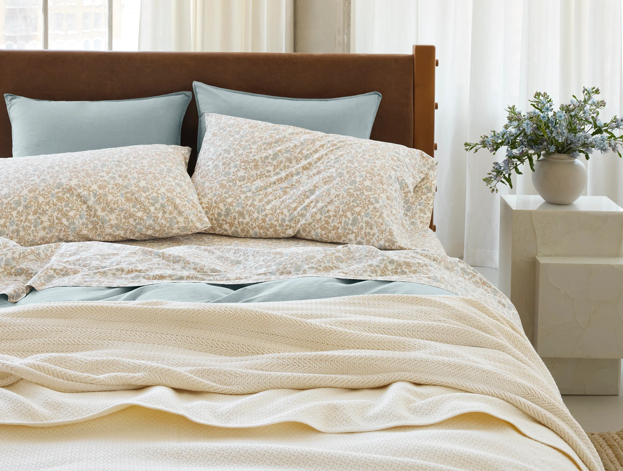 Organic Print Percale Pillowcases