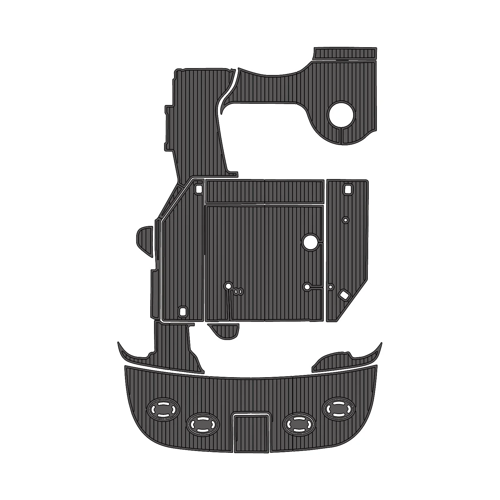 2001 | Sea Ray | Sundancer 380 – Custom EVA Foam Marine Flooring Kit - HXBYX