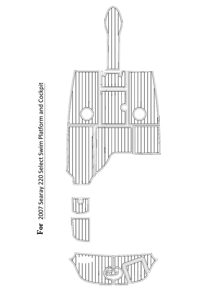 2007 Sea Ray 220 – Custom EVA Foam Marine Flooring Kit - HXBYX